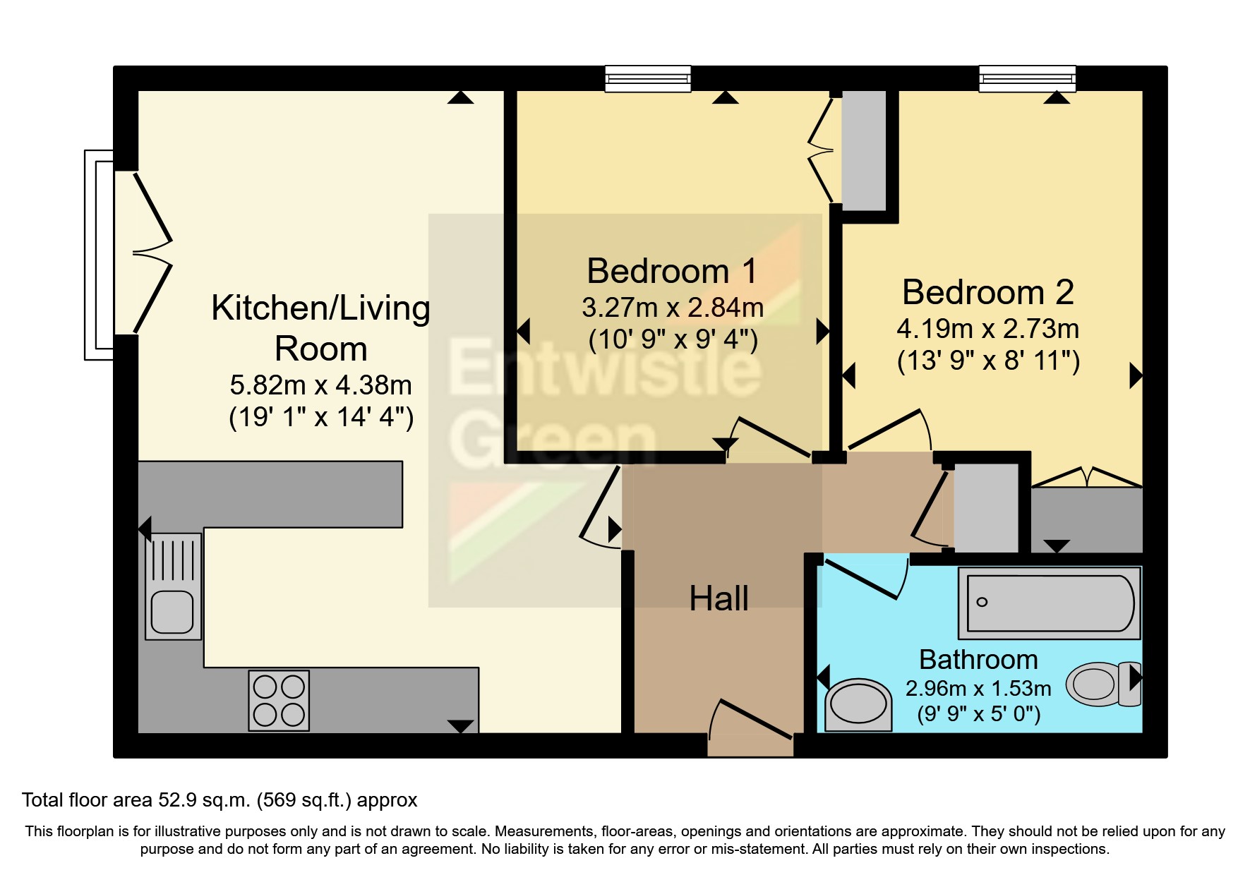 Kayley House, New Hall Lane, Preston, Lancashire PR1, 2 bedroom flat
