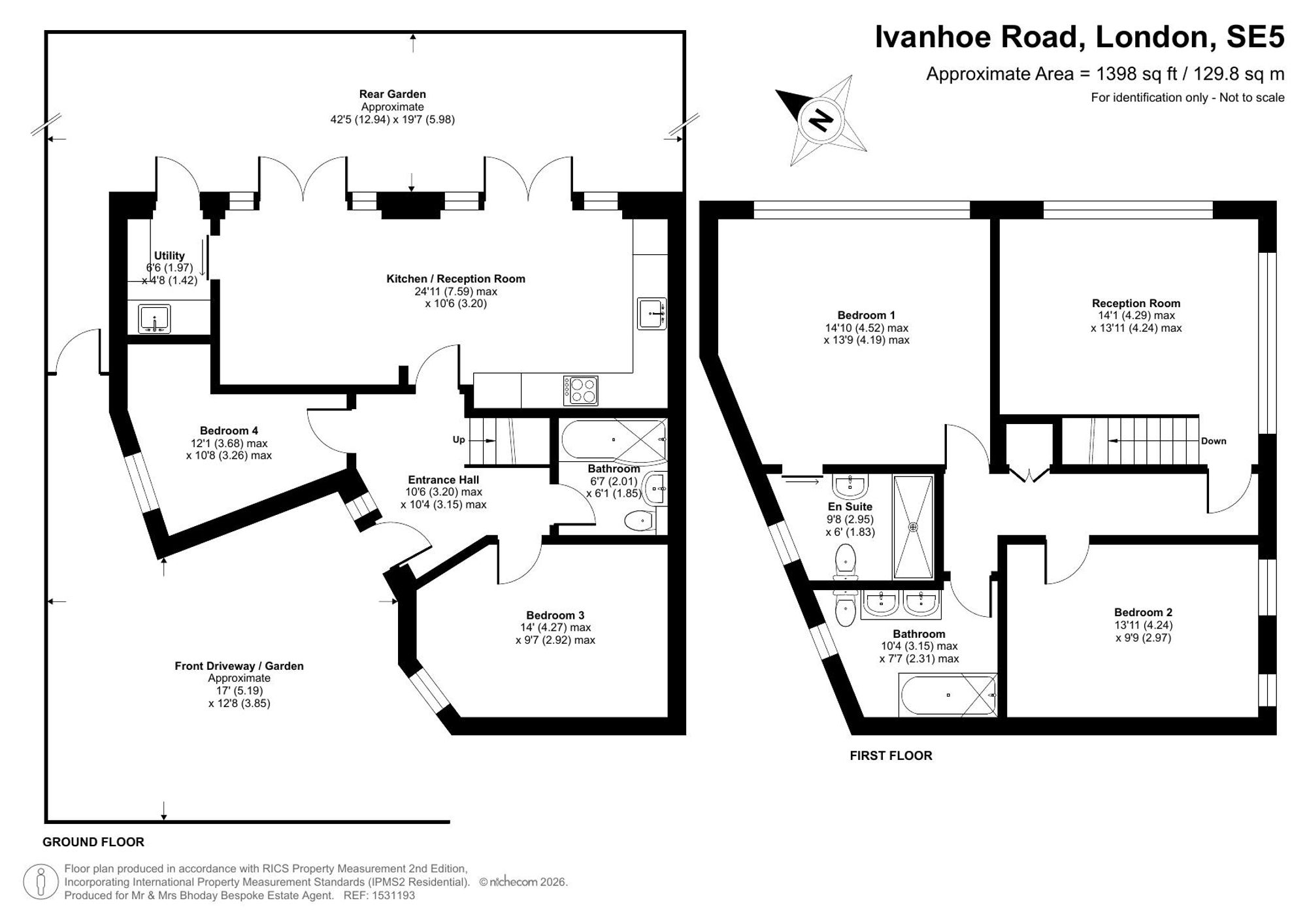 121a Ivanhoe Road, London floorplan