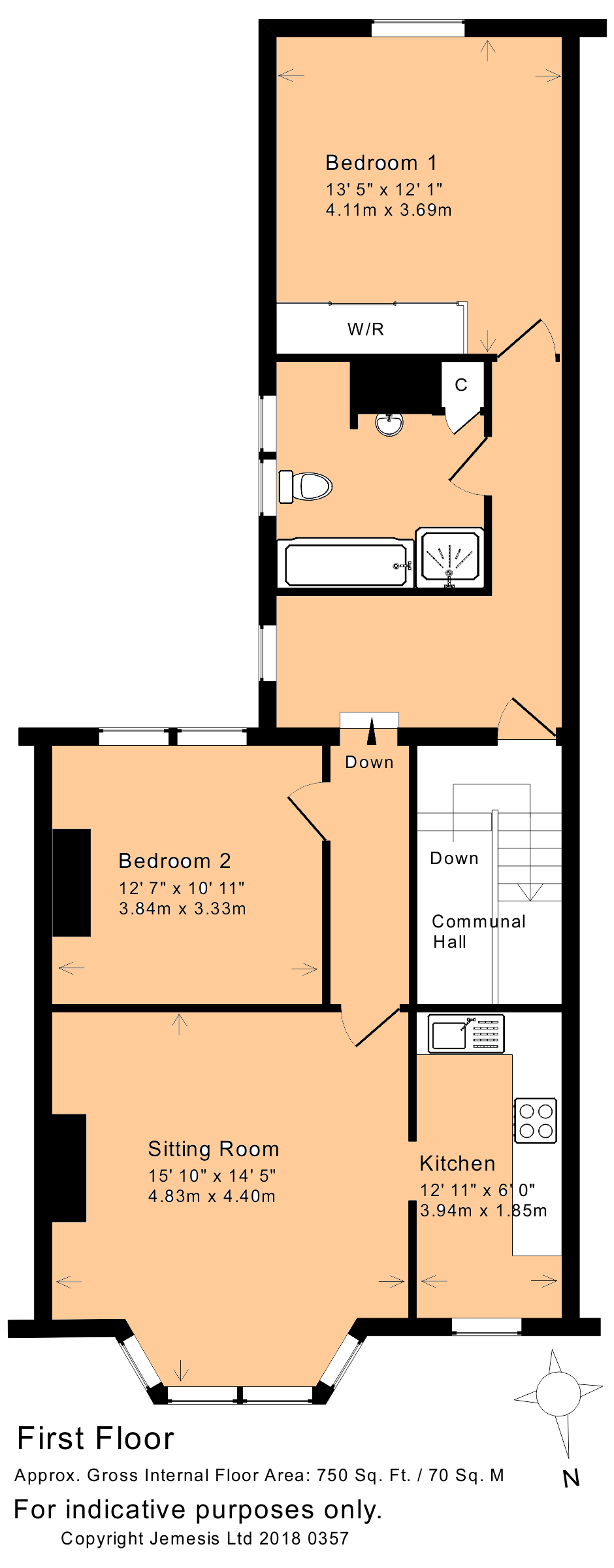 2 Bedrooms Flat for sale in Oldfield Road, Bath BA2