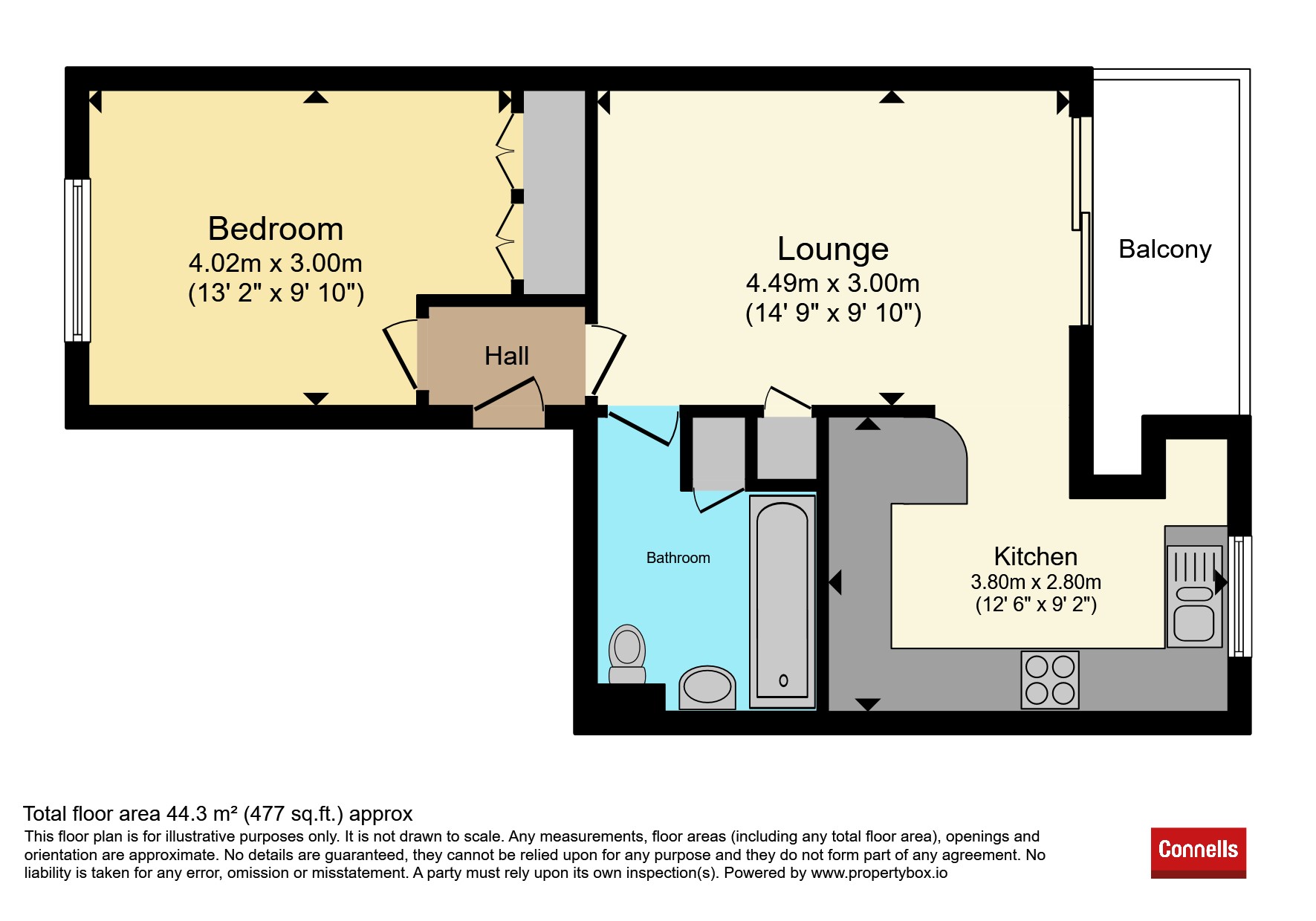 1c, Hamilton Court, Taunton floorplan