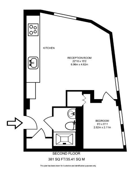 Flat 230, London floorplan