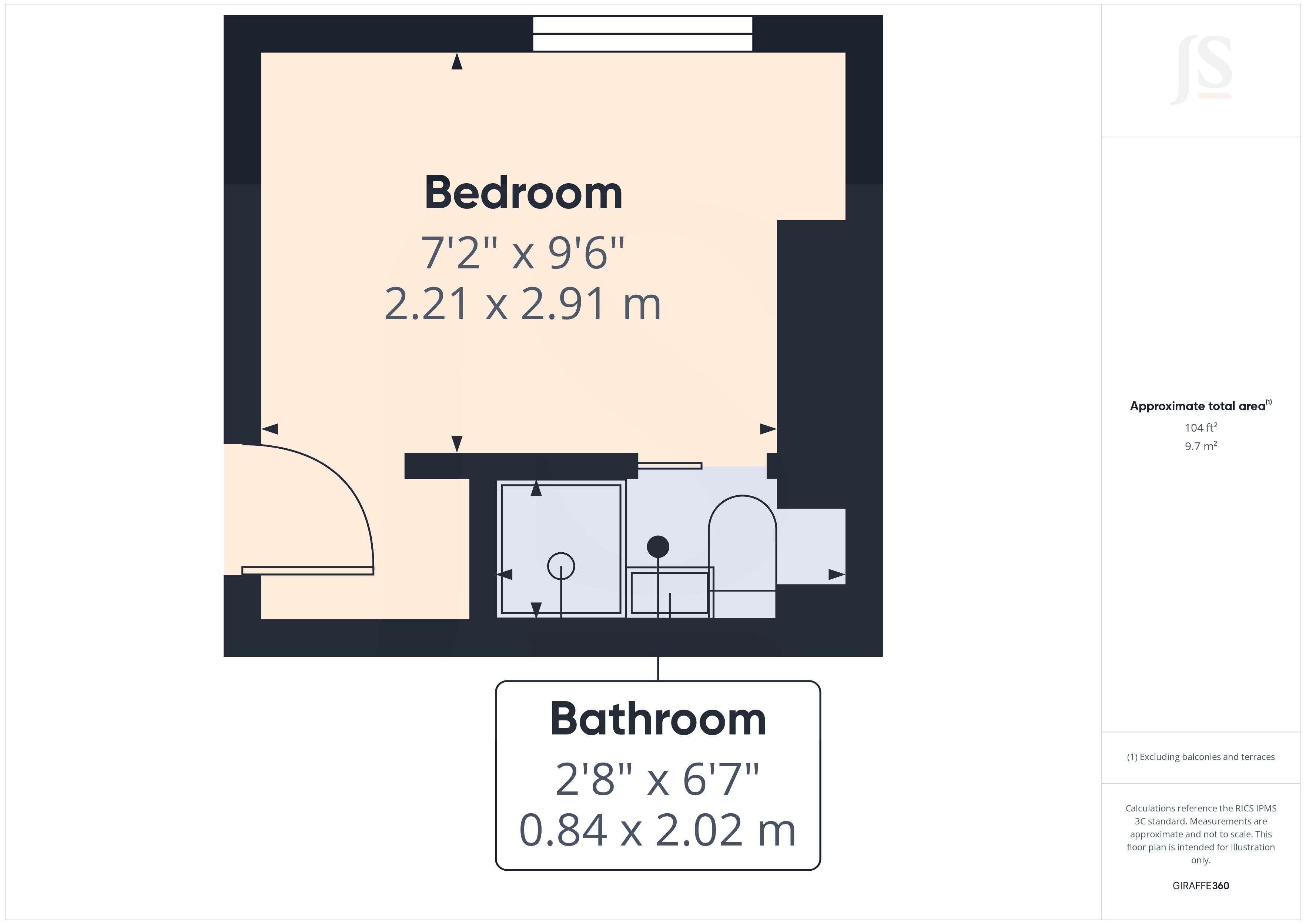 Room 3, 11, Hertford Road, Worthing floorplan