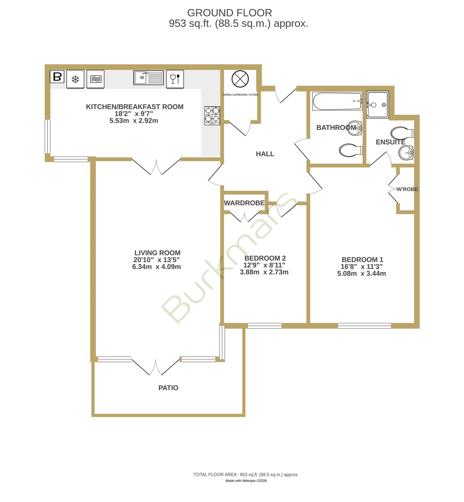 3, Halyard House, Lymington floorplan