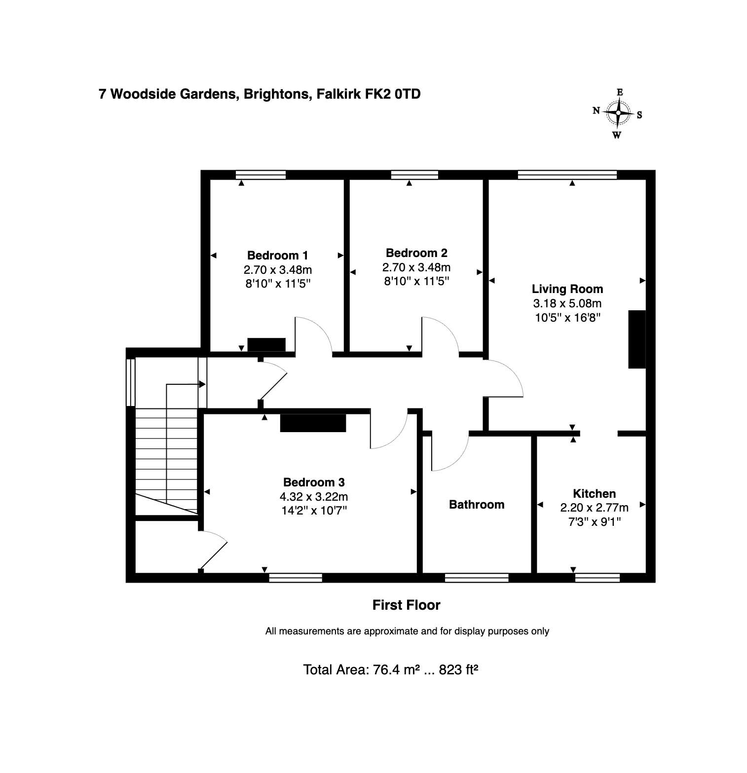 7, Woodside Gardens, Falkirk floorplan