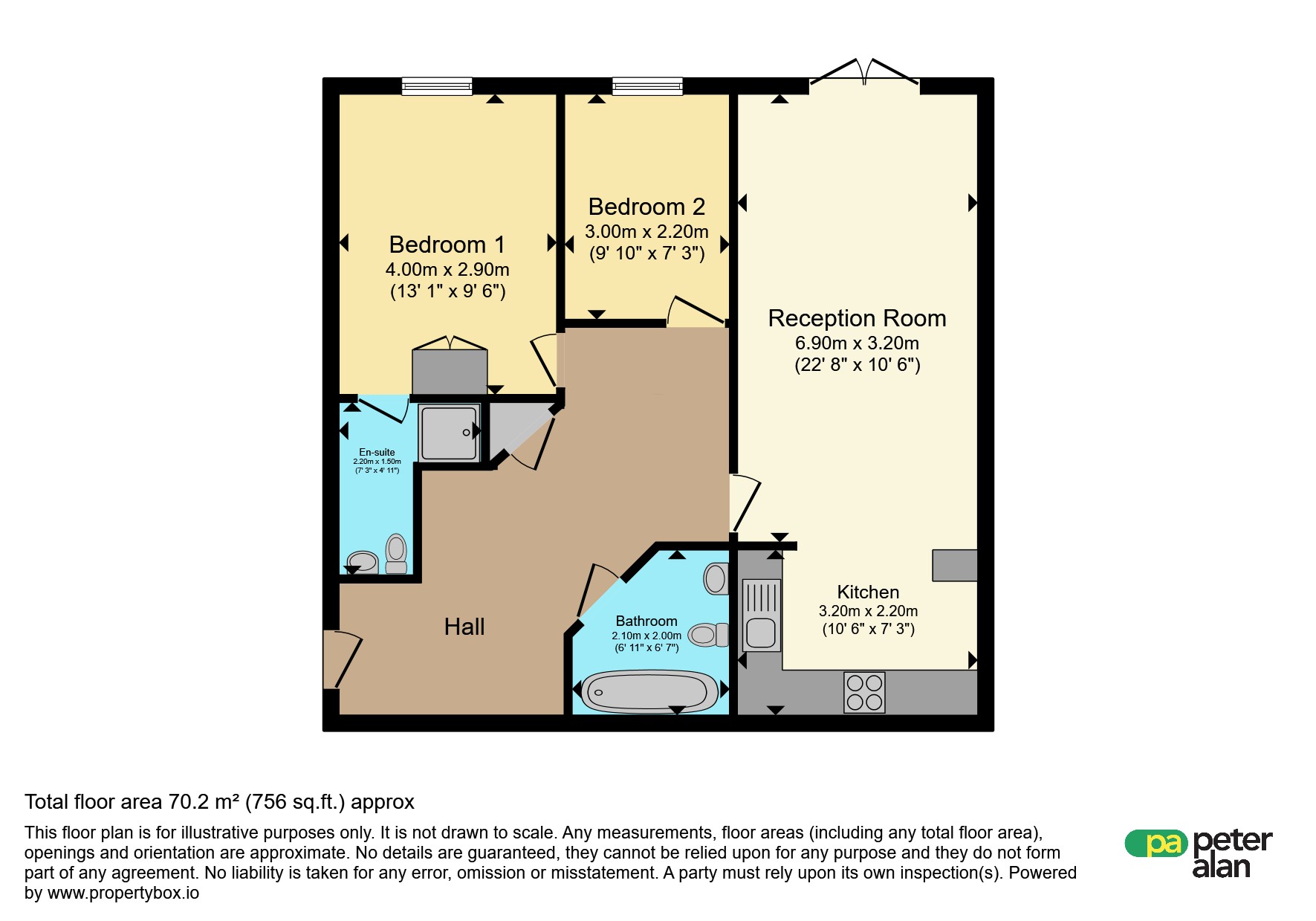 20, Caer Castell House, Coychurch Road, Bridgend floorplan
