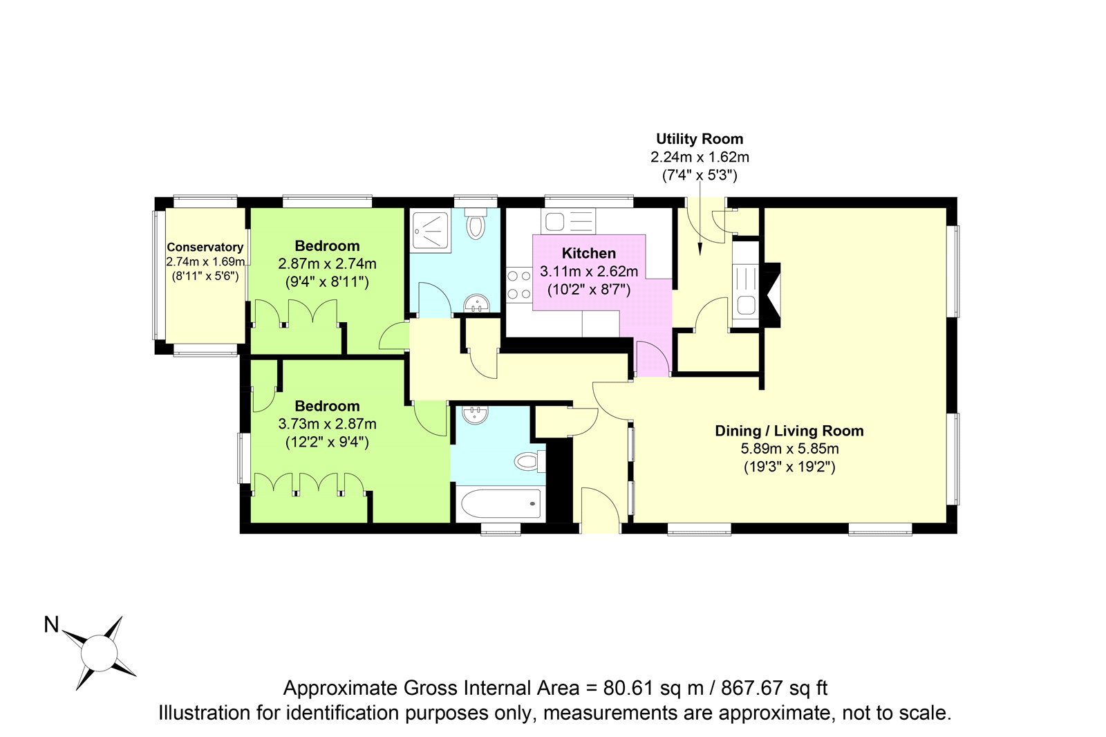 The Fairway, Willowbrook Park, Lancing, West Sussex, BN15 floorplan