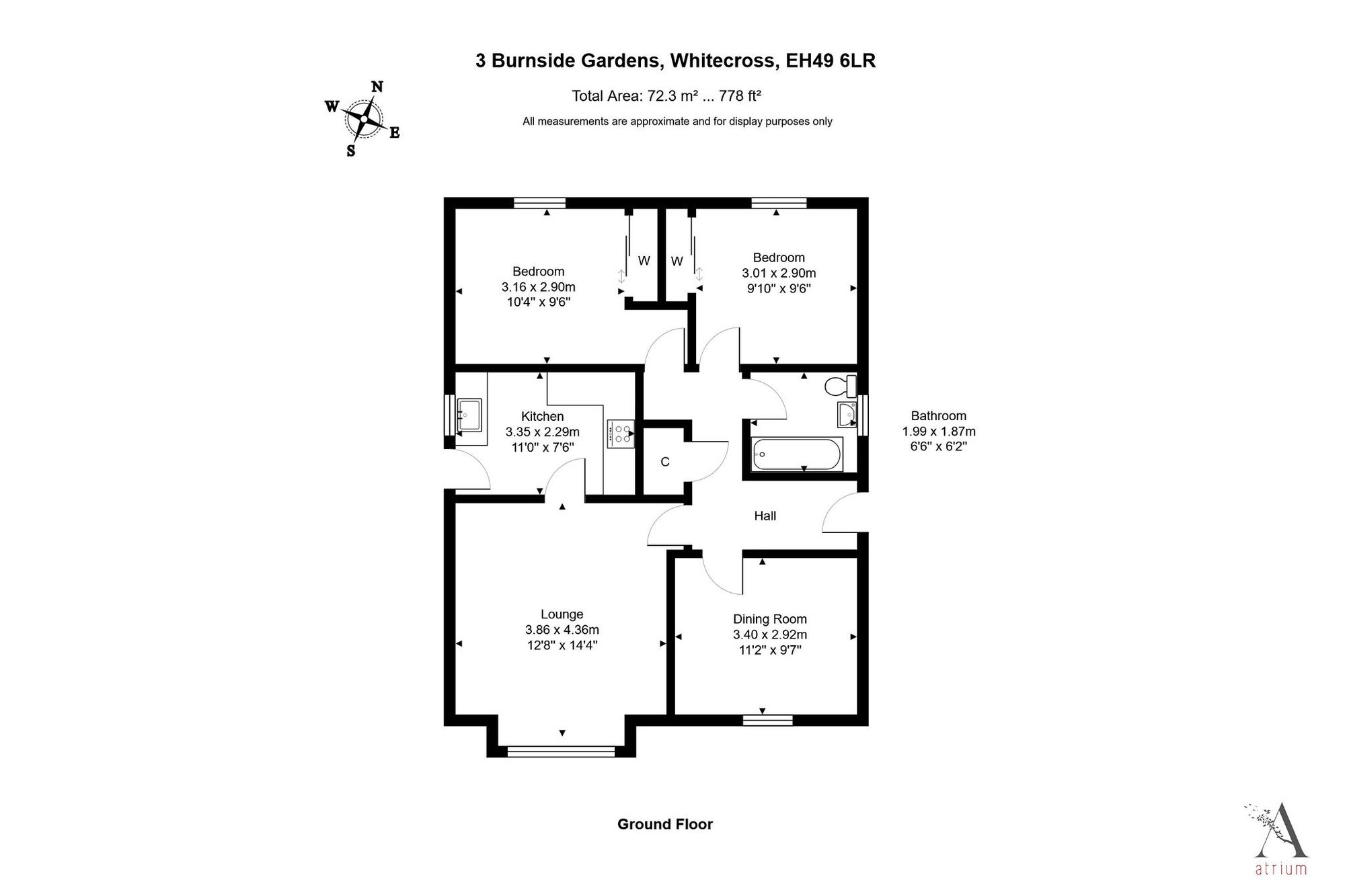 Burnside Gardens, Linlithgow floorplan