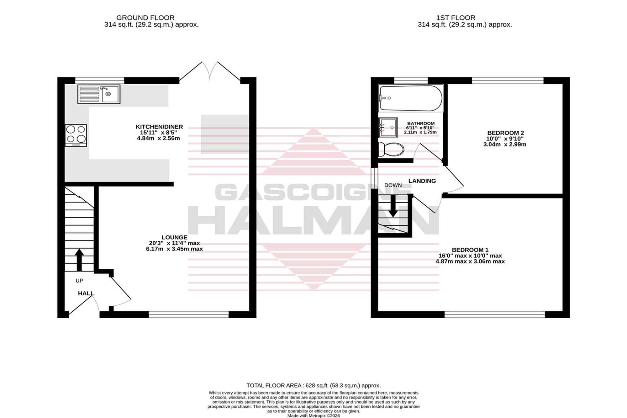 6 Colwyn Road, Cheadle floorplan