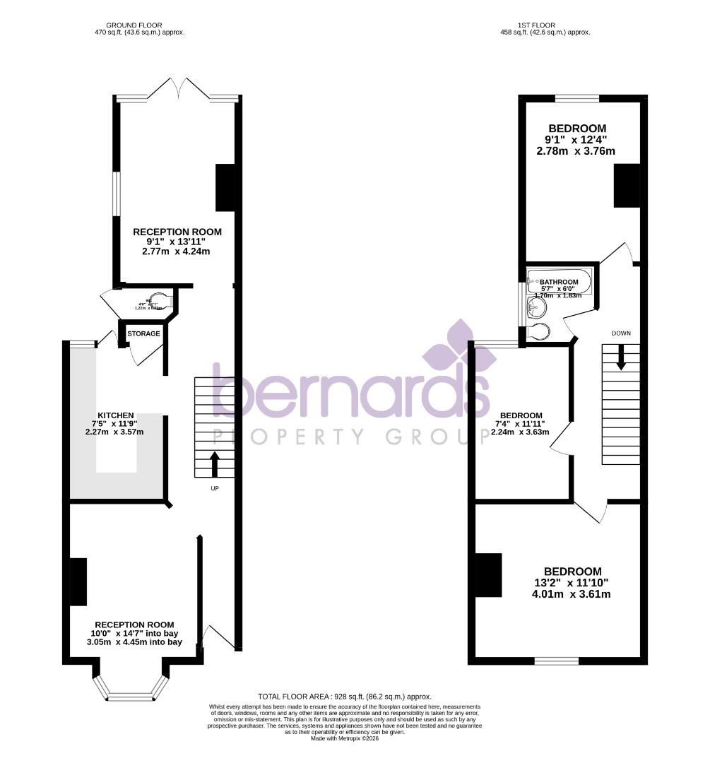 114, Farlington Road, Portsmouth floorplan