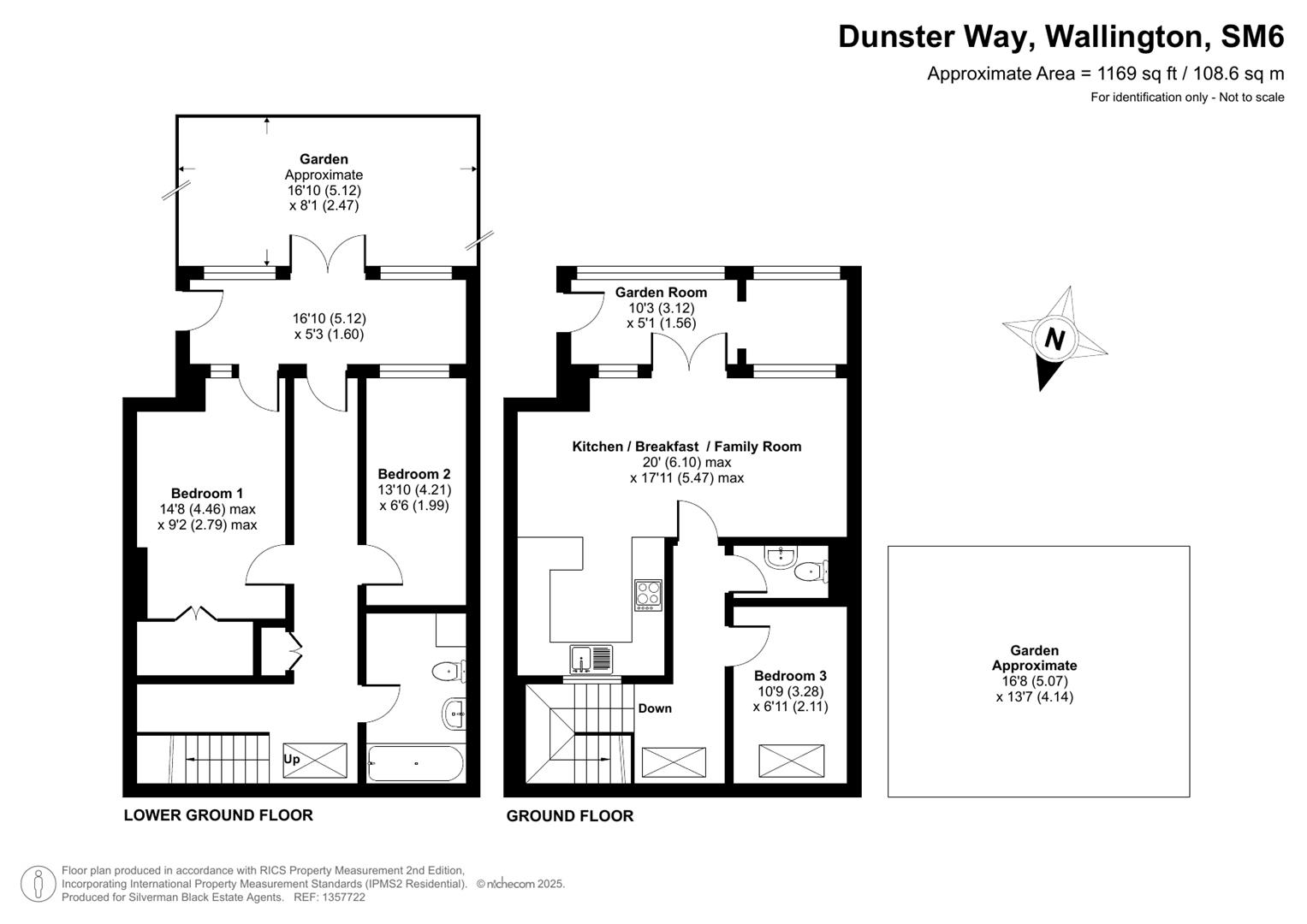 8, Dunster Way, Wallington floorplan
