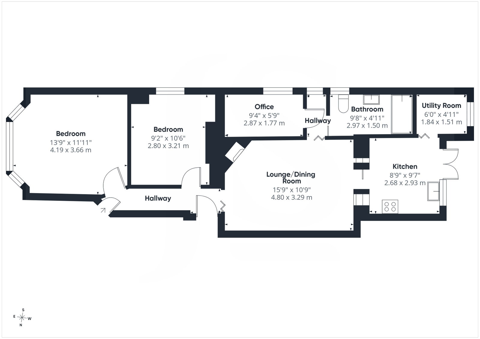 Ground Floor Flat, 3 Harrow Road, Worthing floorplan