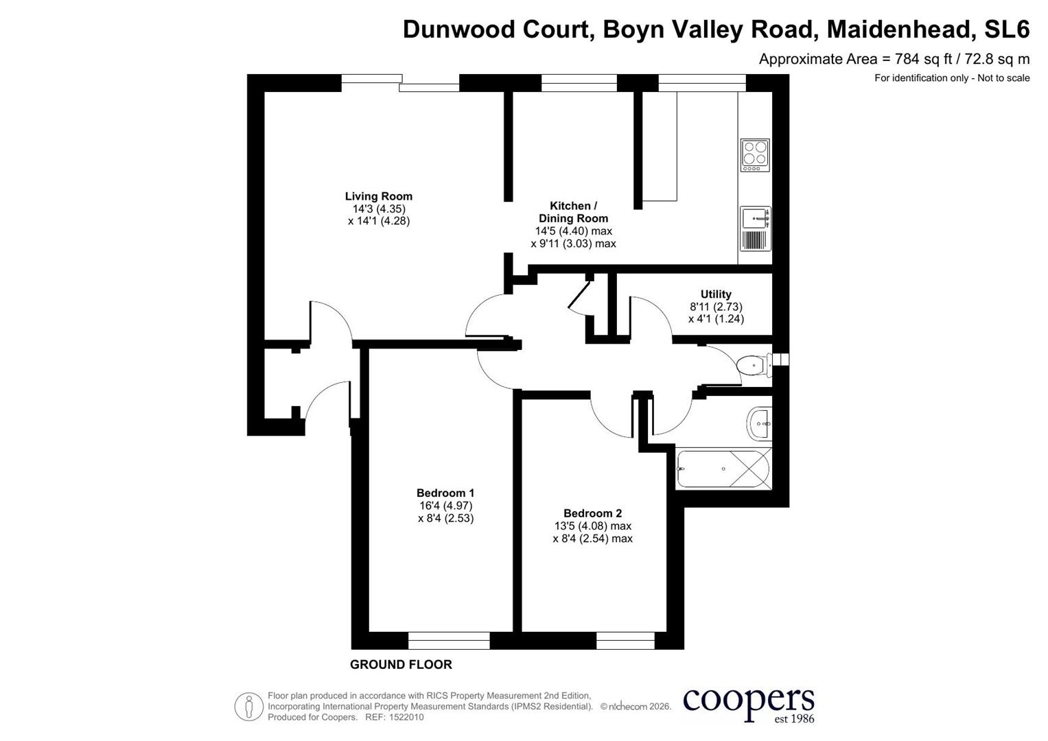 Flat 38 Dunwood Court, Boyn Valley Road, Maidenhead floorplan