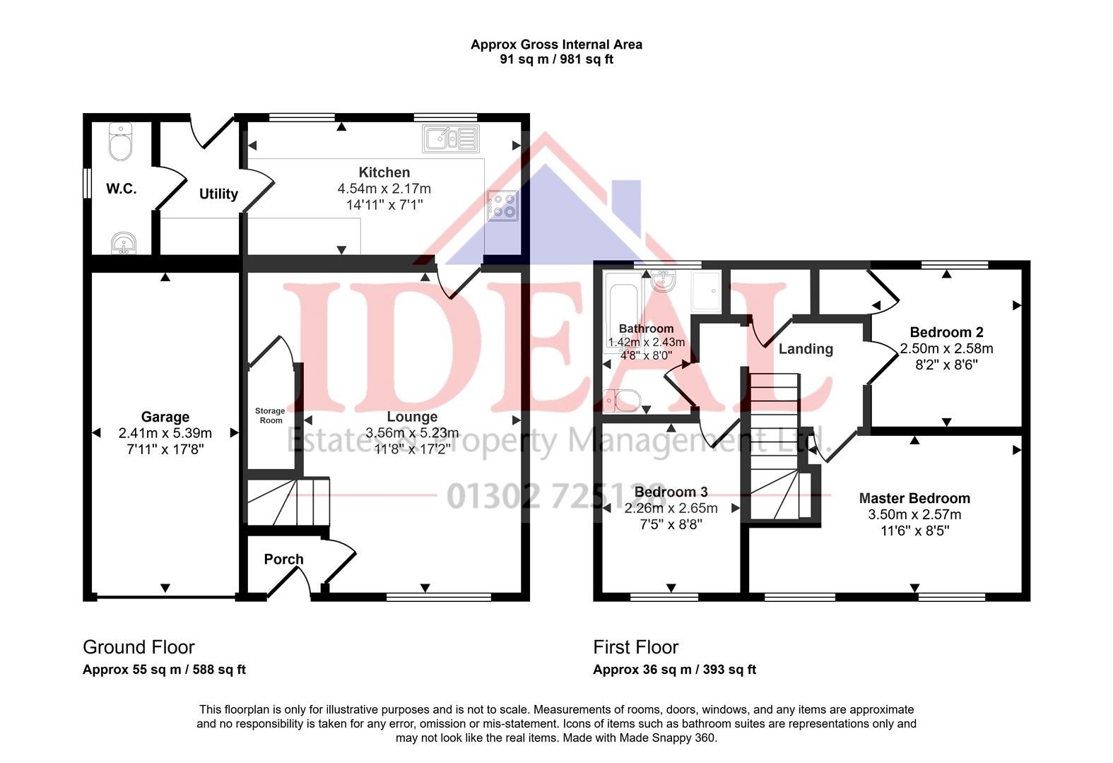 68A, Windmill Balk Lane, Woodlands, Doncaster floorplan