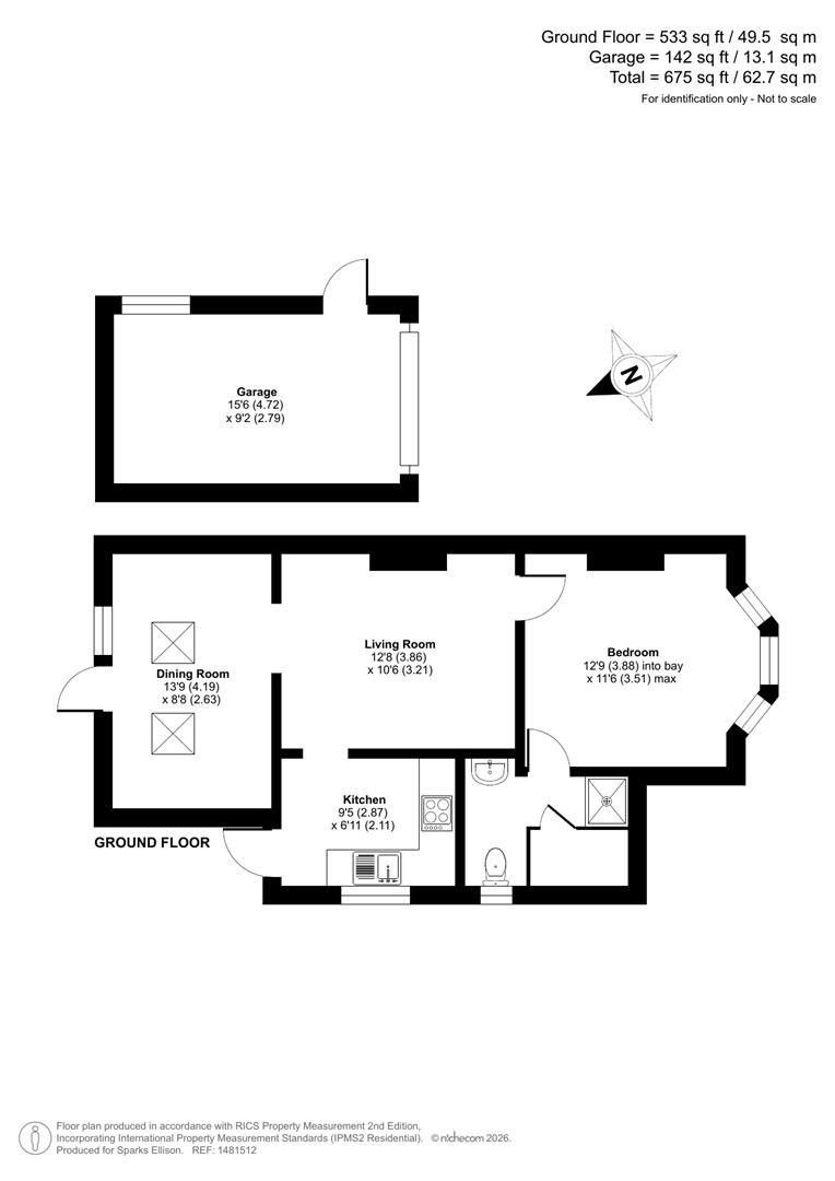 11B, Cox Row, Chandler's Ford floorplan