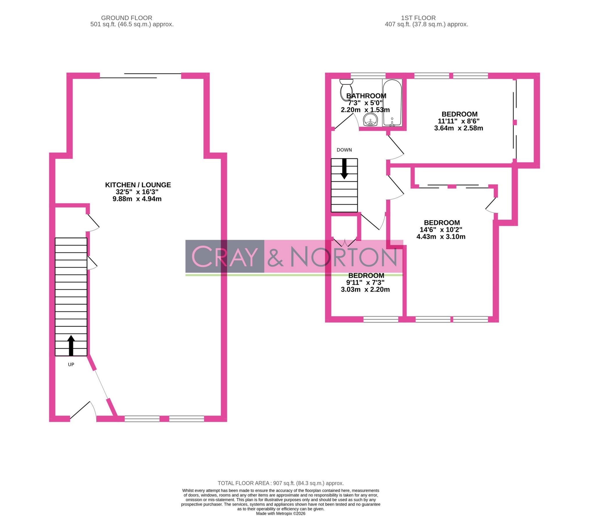 77, Belmont Road, London floorplan