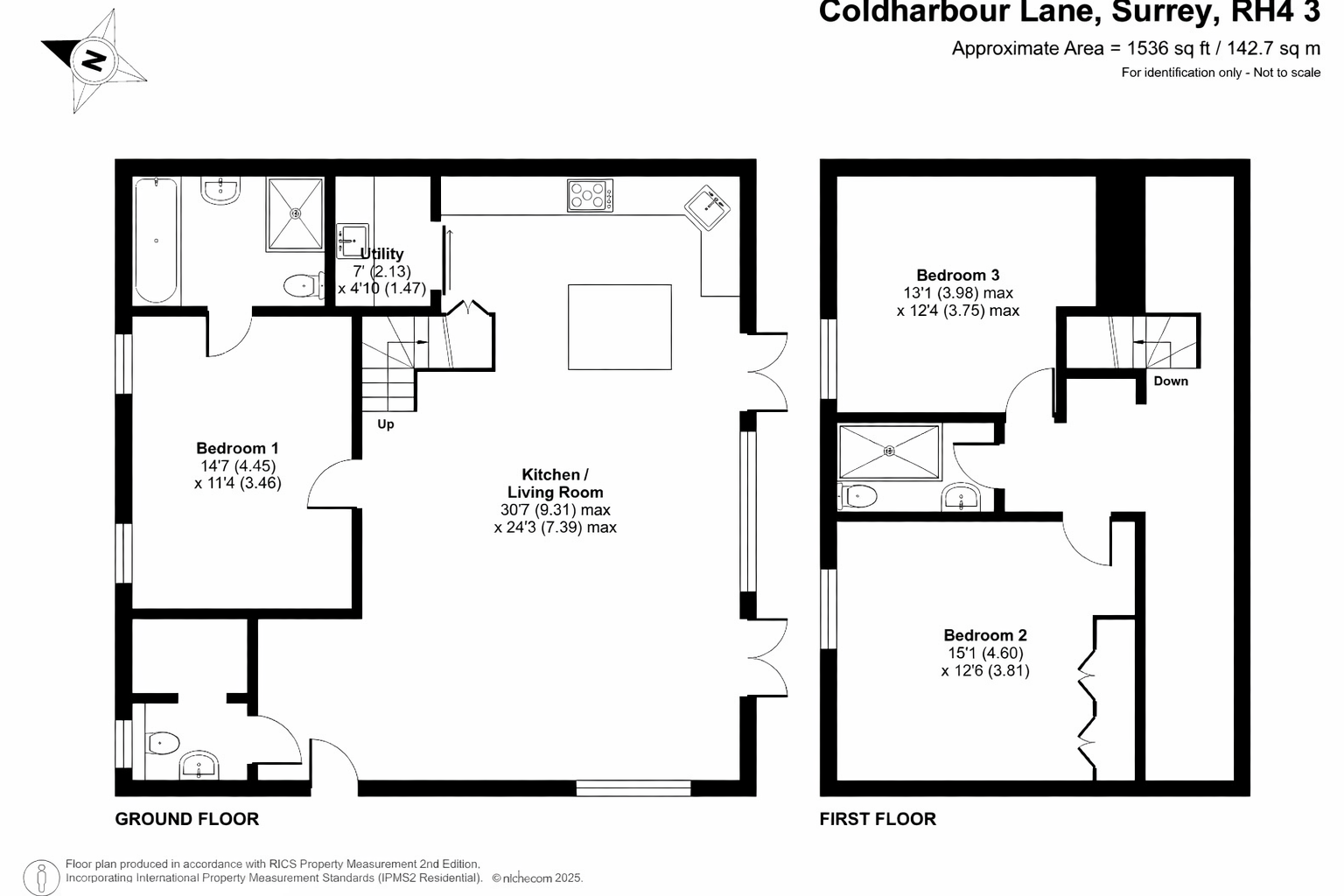 Two Willows Barn,, Coldharbour Lane, Surrey floorplan