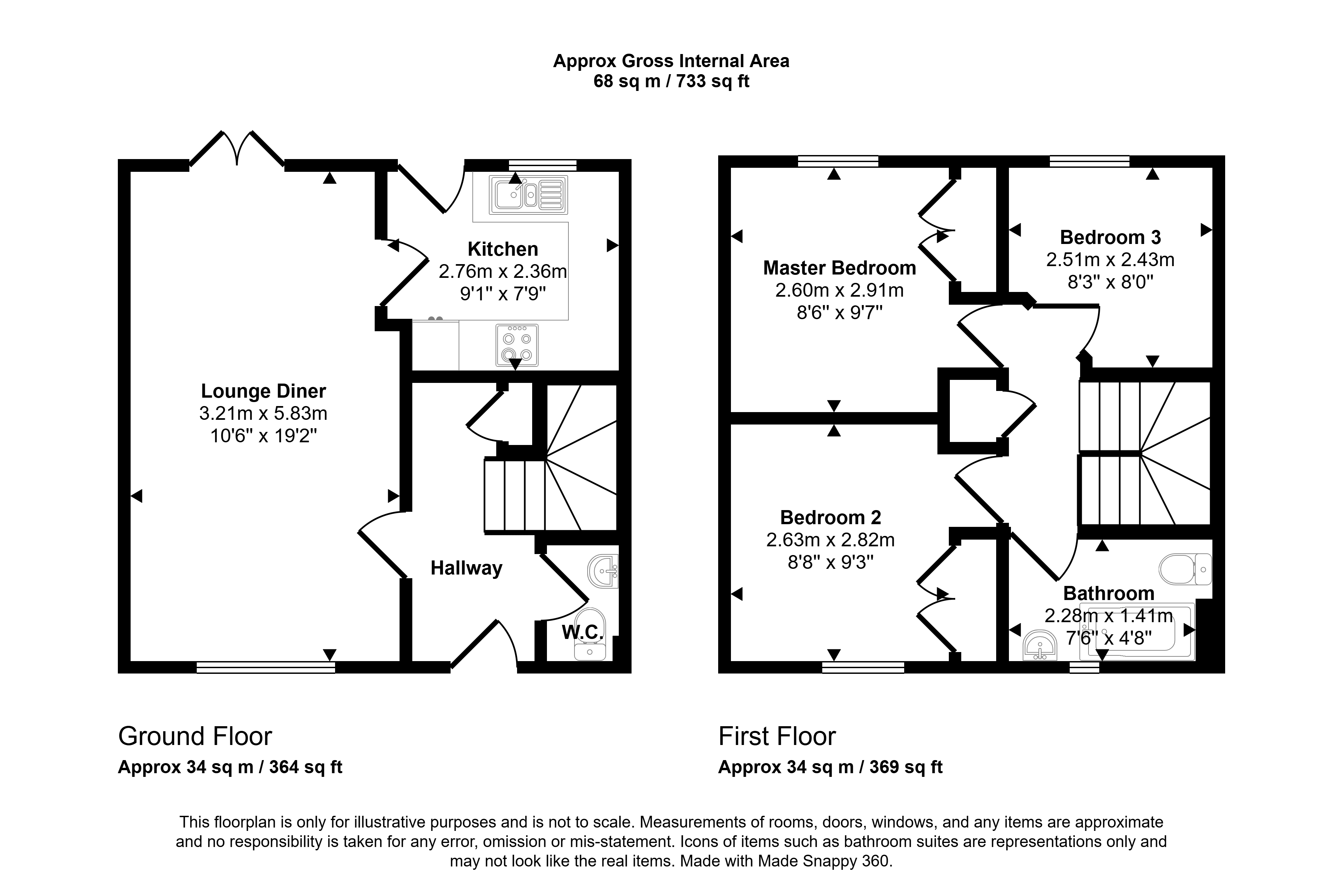 162, Cloverfield, Newcastle upon Tyne floorplan
