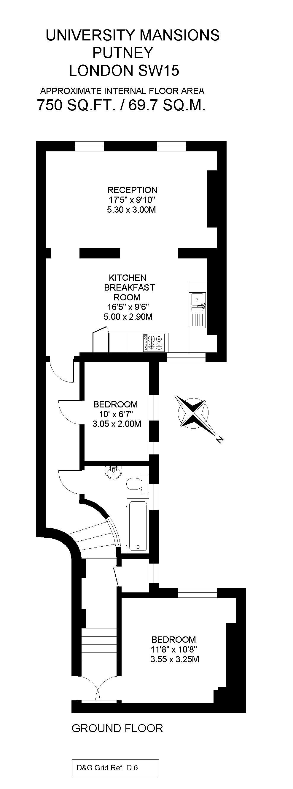 2 Bedrooms Flat to rent in University Mansions, Lower Richmond Road SW15