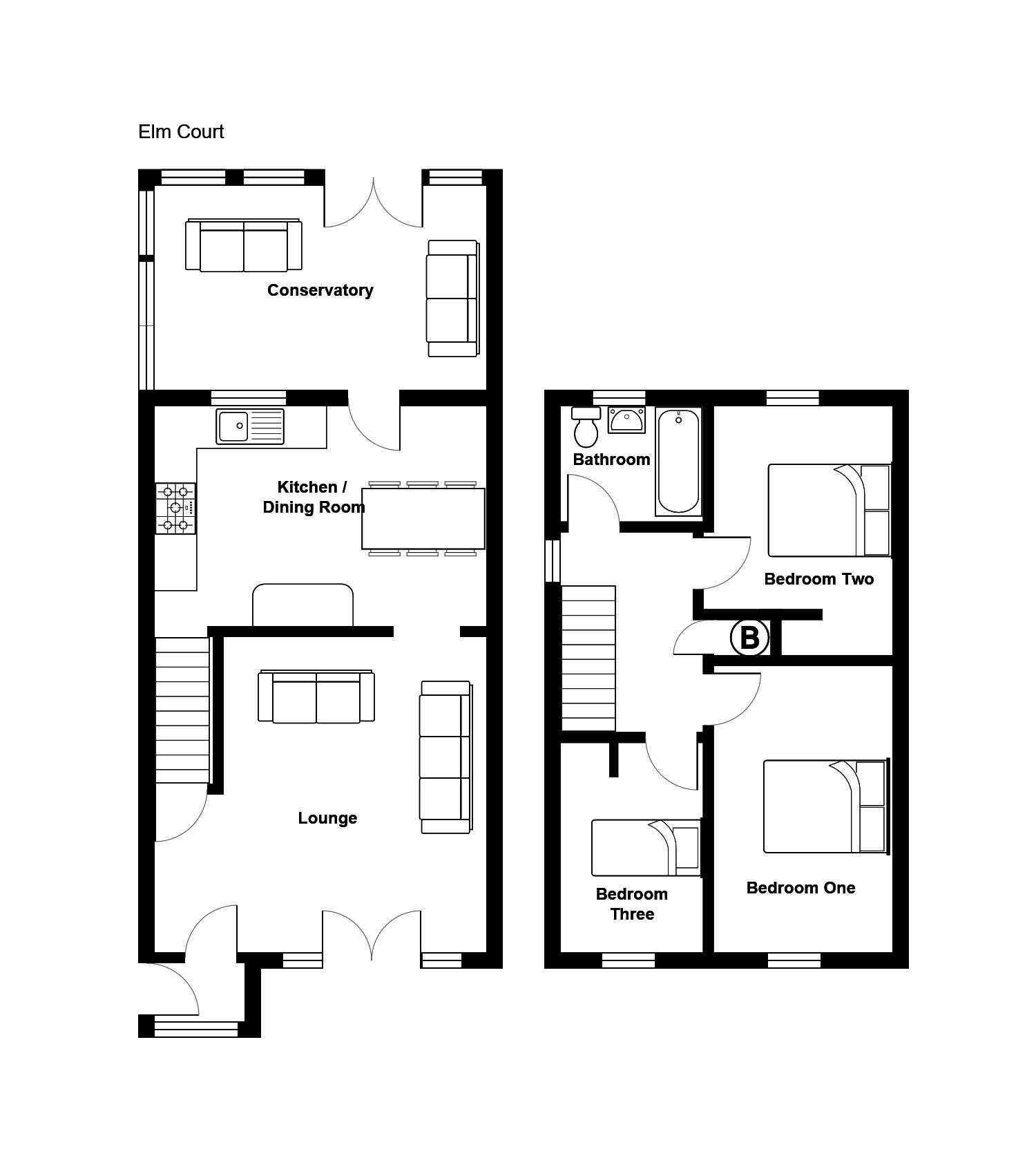 3 Bedrooms Semi-detached house for sale in Elm Court, Woodfieldside, Blackwood NP12
