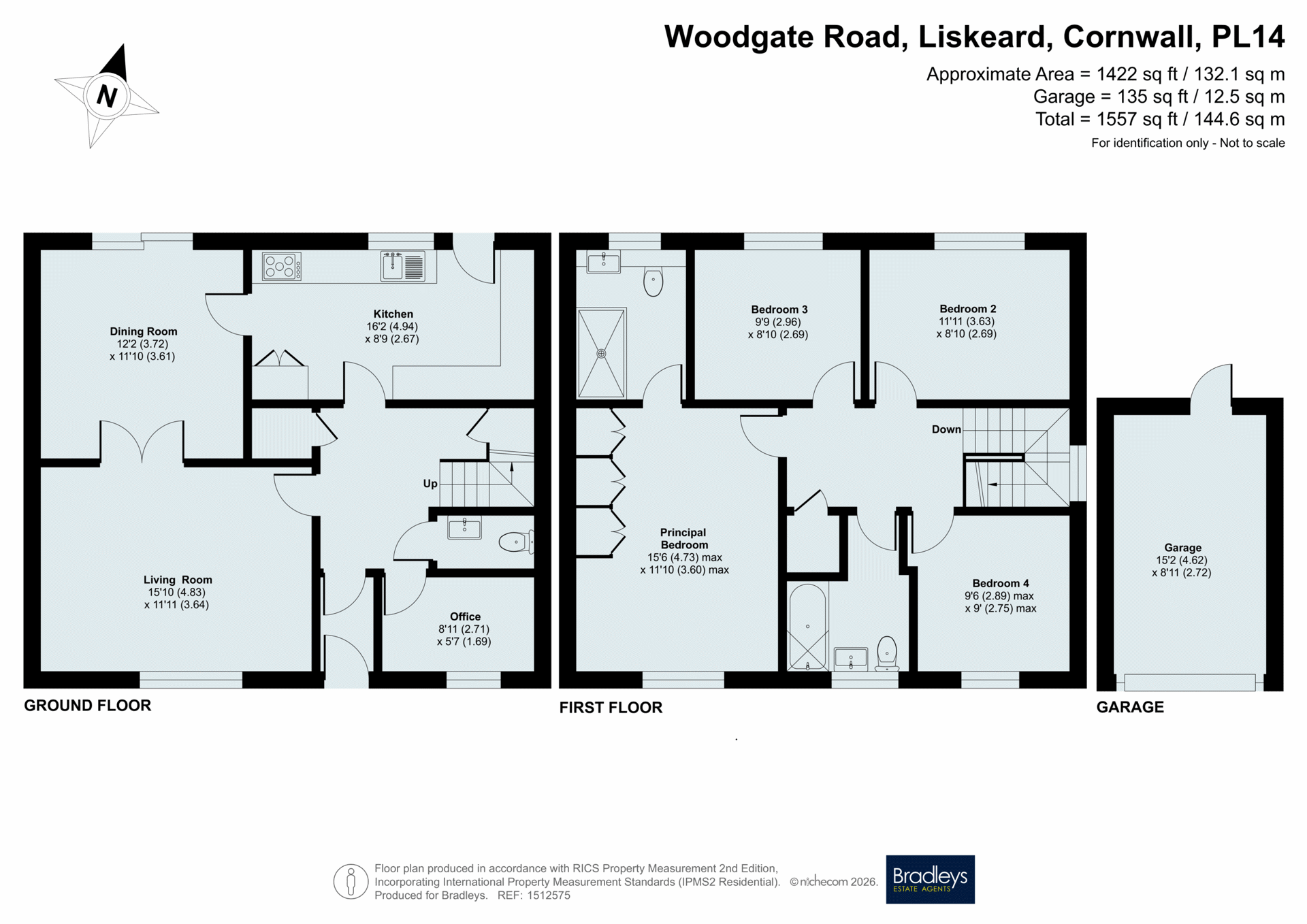 69 Woodgate Road, Liskeard Cornwall, Cornwall floorplan