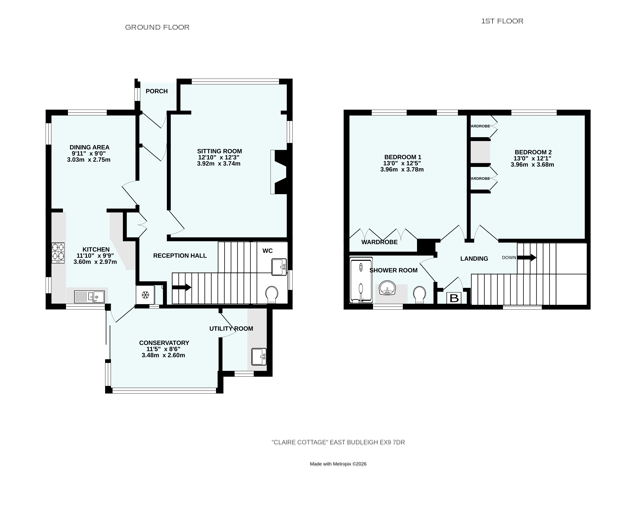Claire Cottage,, Frogmore Road, Budleigh Salterton floorplan