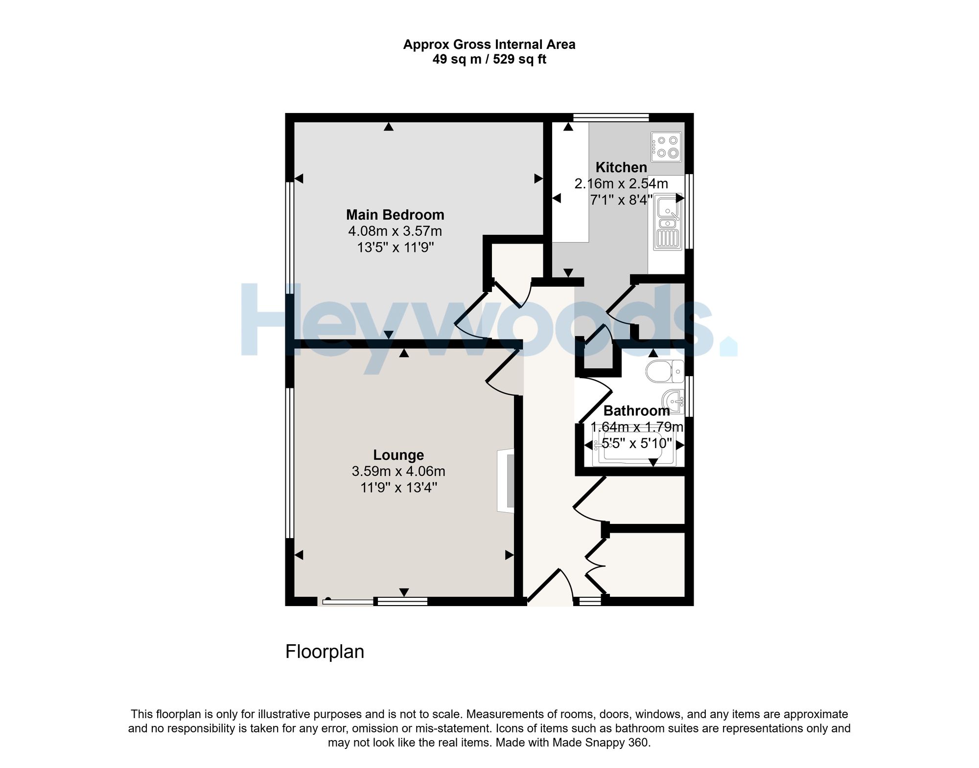 Flat, 1 Tulip Grove, Newcastle floorplan