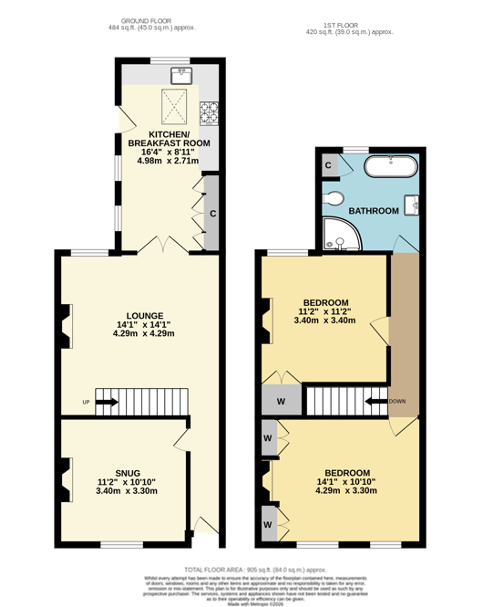 208 Swanwick Lane, Southampton floorplan
