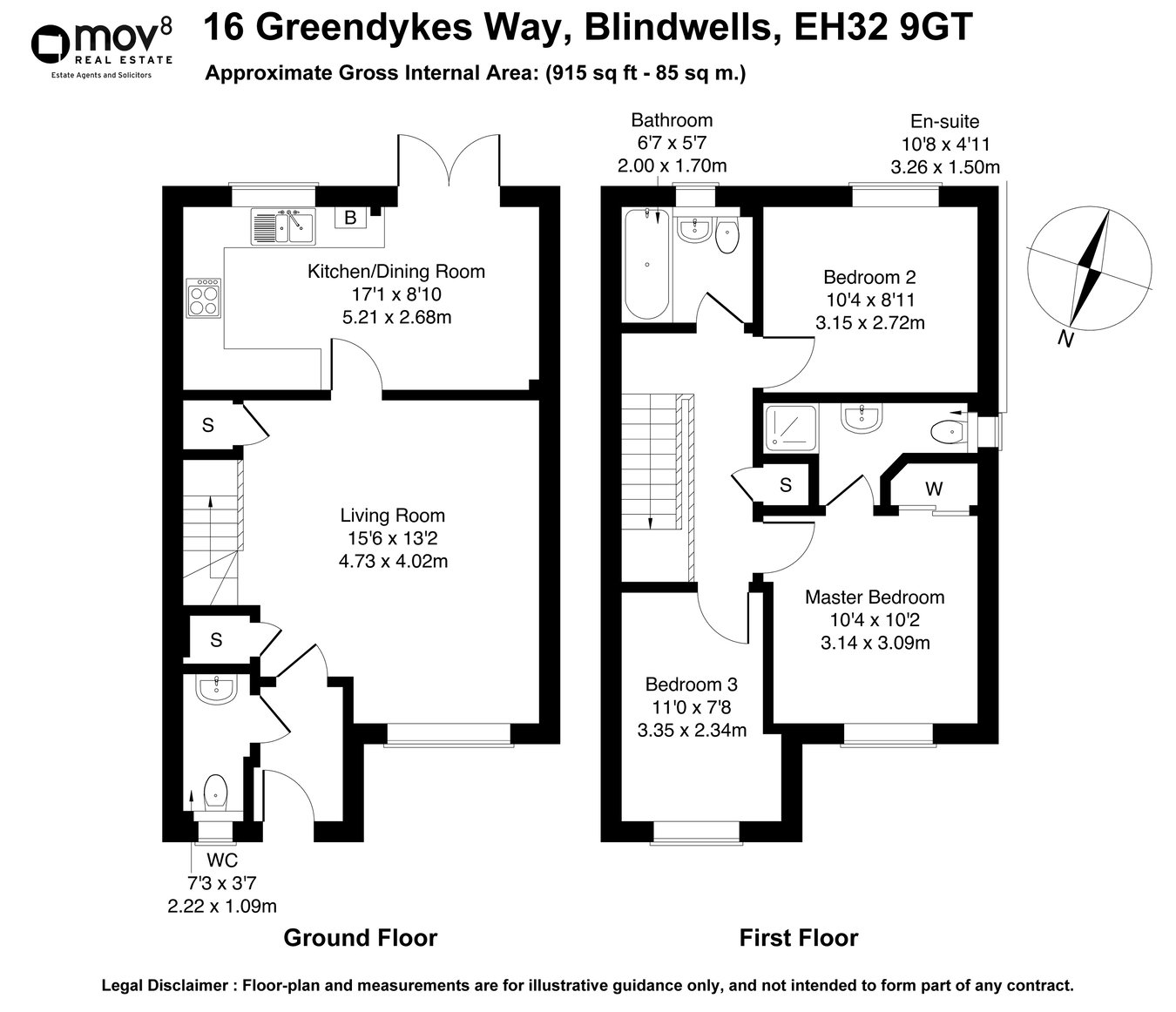 16, Greendykes Way, Prestonpans floorplan