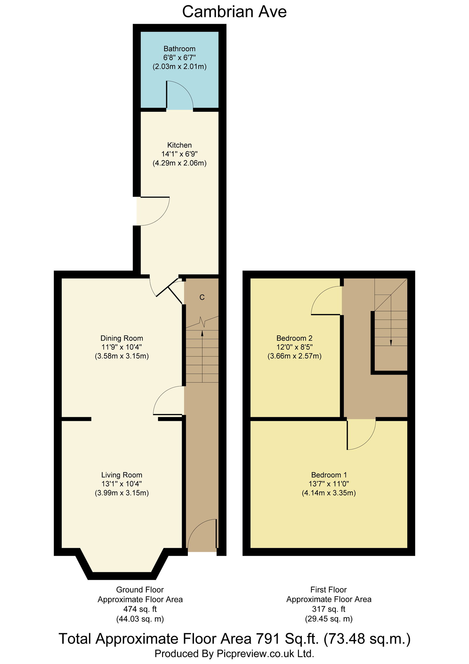 3, Cambrian Avenue, Hull floorplan