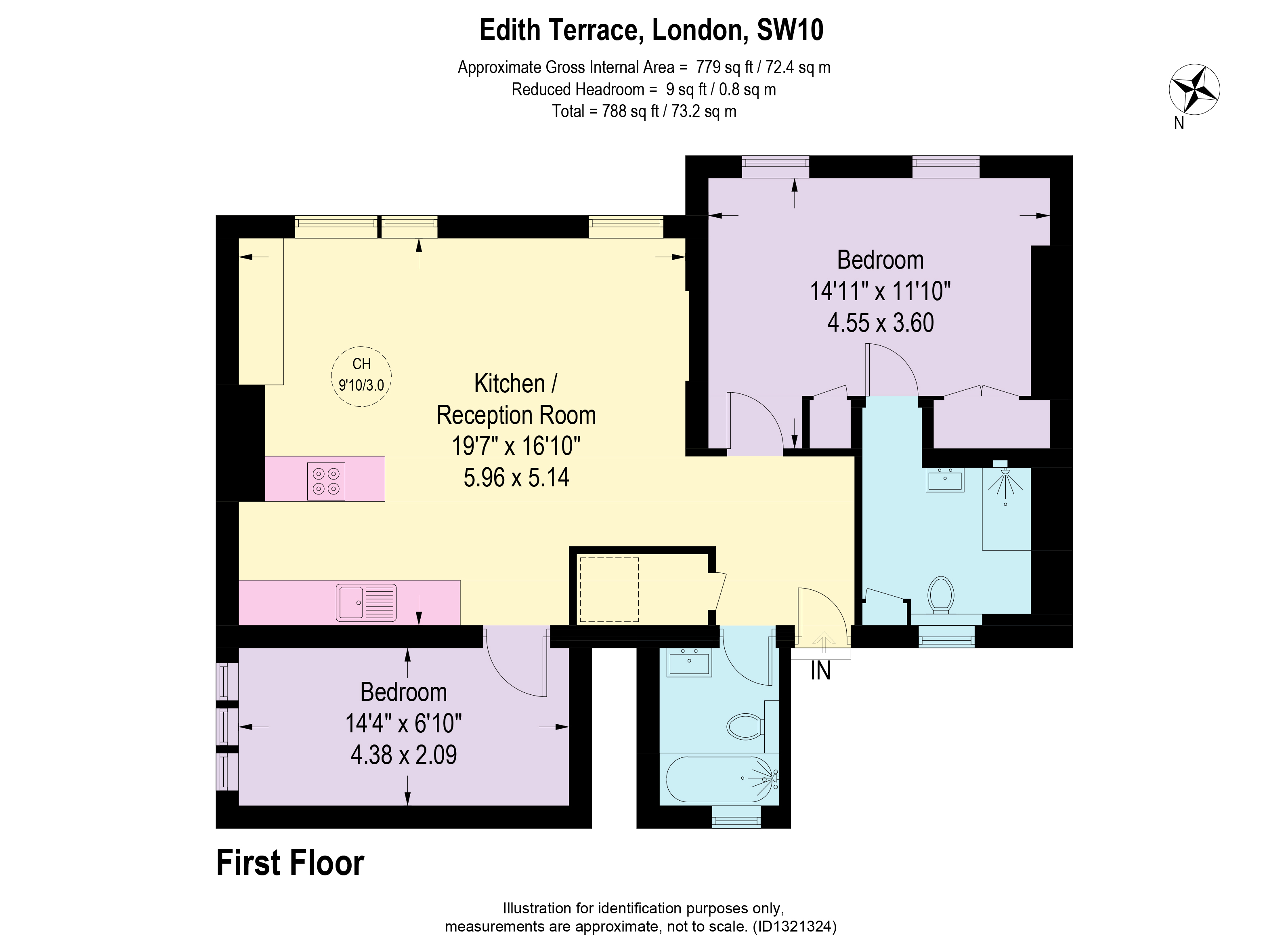 11, Edith Terrace, London floorplan