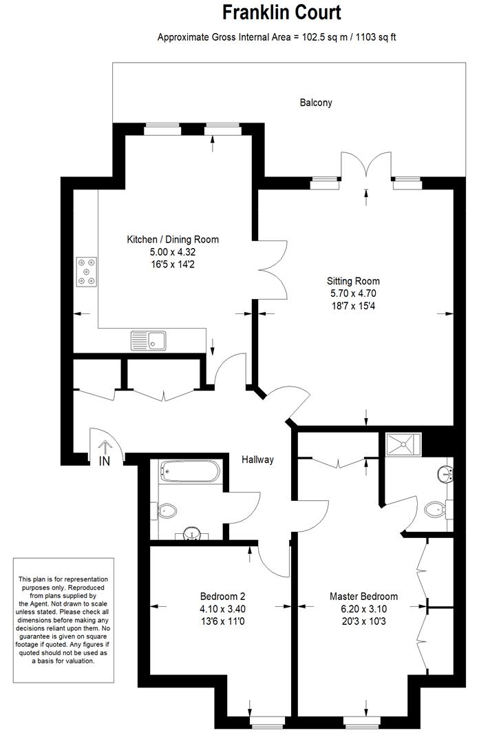 12, Franklin Court, Godalming floorplan