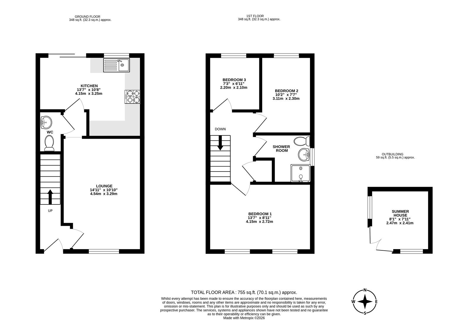 9, Mitre Gardens, Scunthorpe floorplan