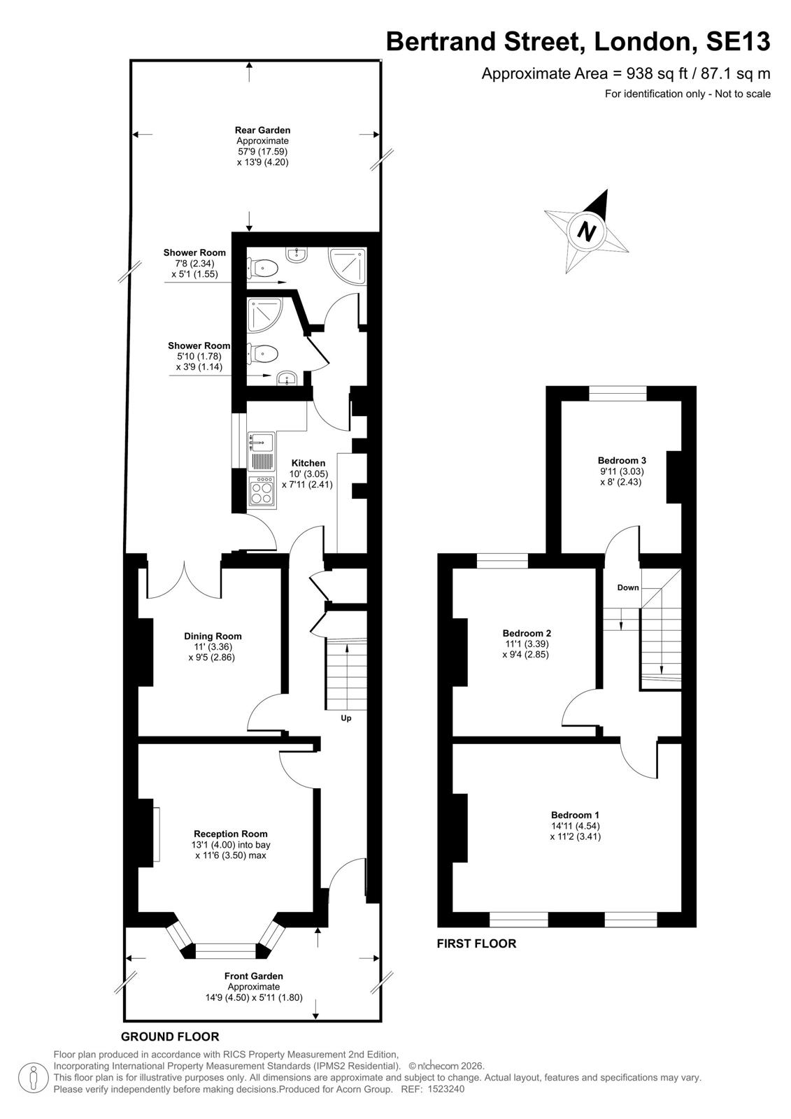3, Bertrand Street, London floorplan