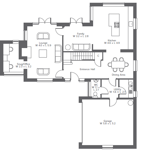 Dillywood Lane, Rochester floorplan