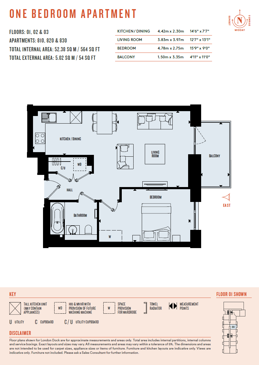 London Dock, Wapping floorplan