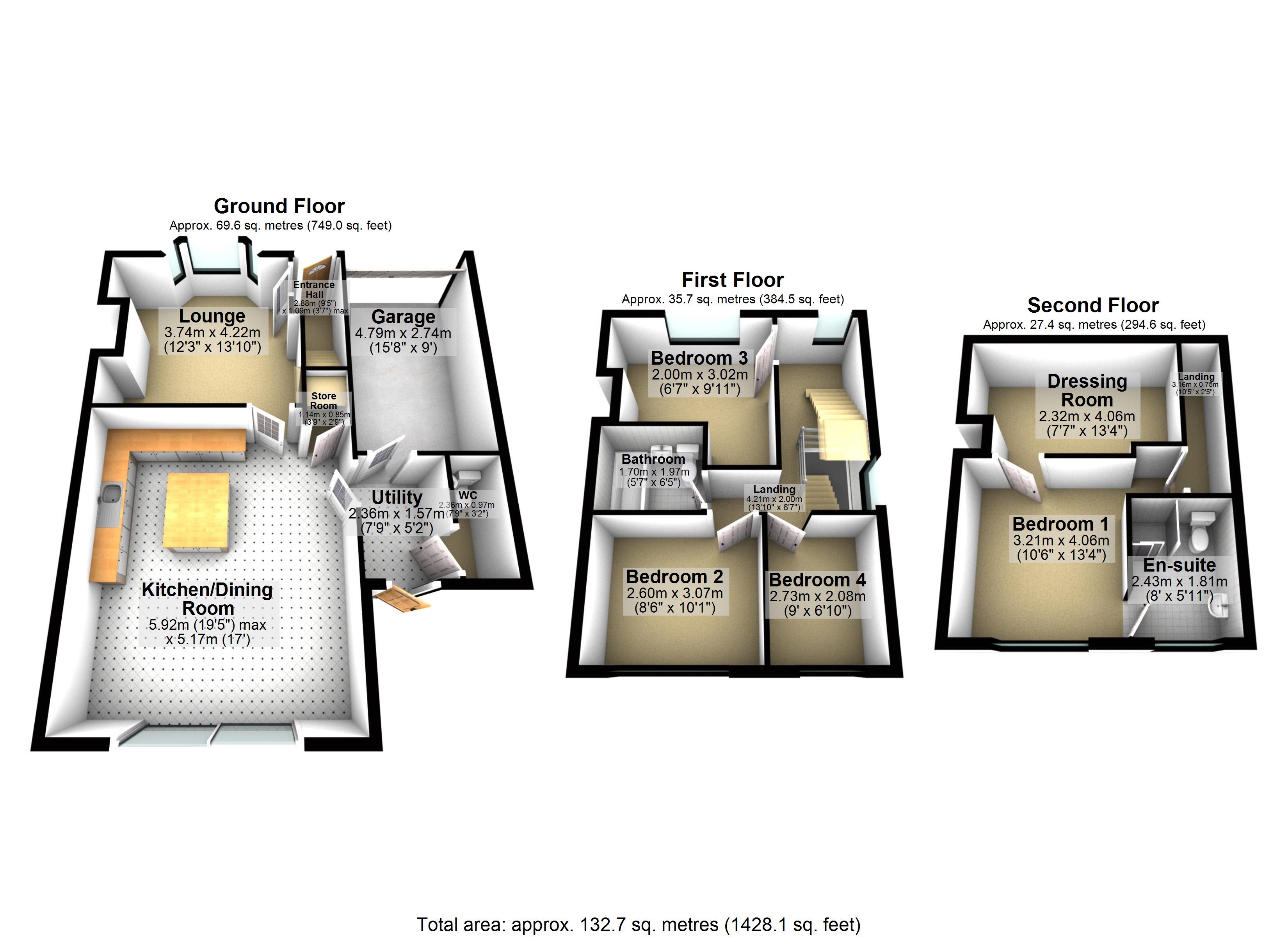3, Arnold Crescent, Sawley floorplan