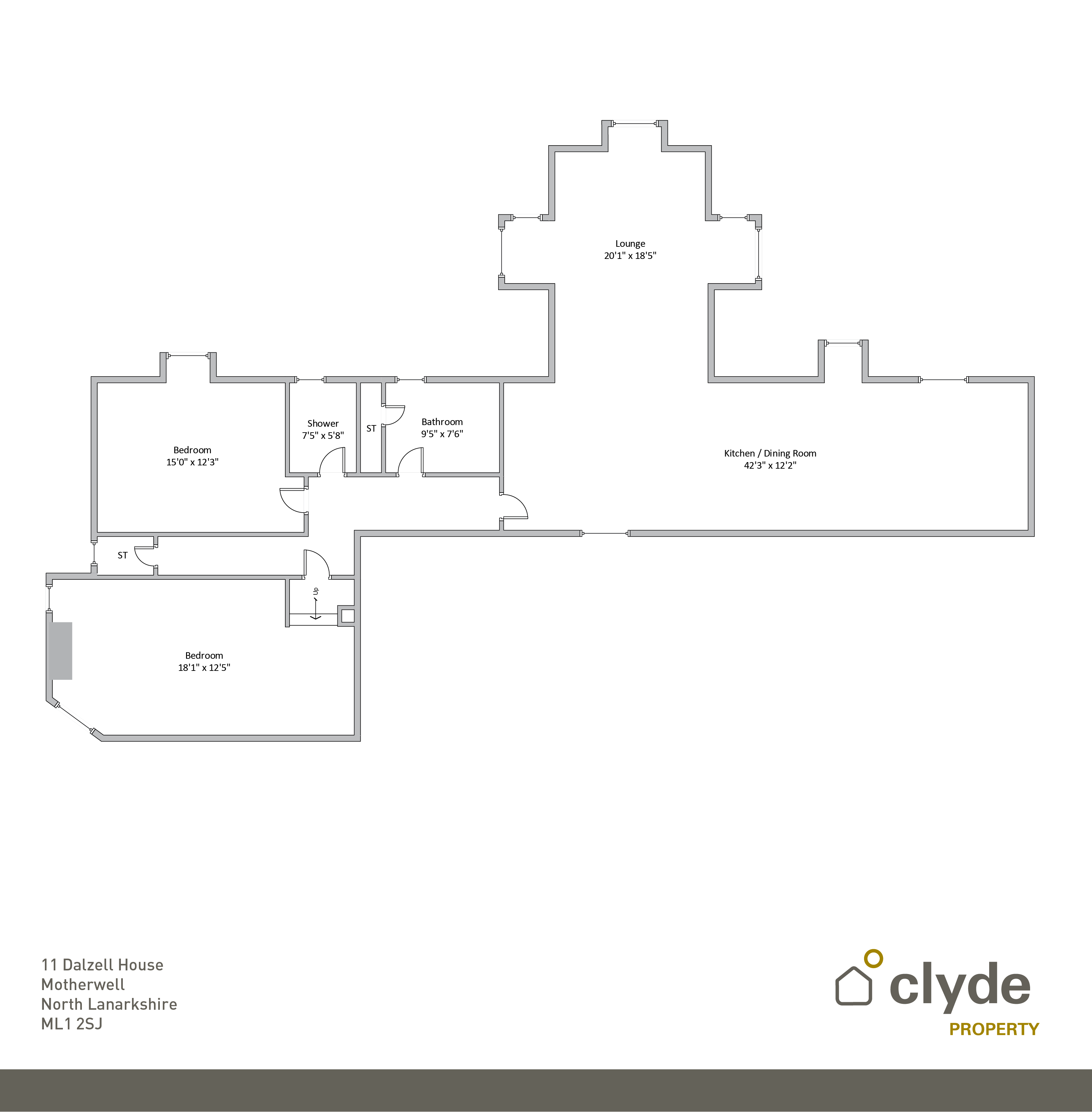 2 Bedrooms Flat for sale in Dalzell House, Motherwell, North Lanarkshire ML1