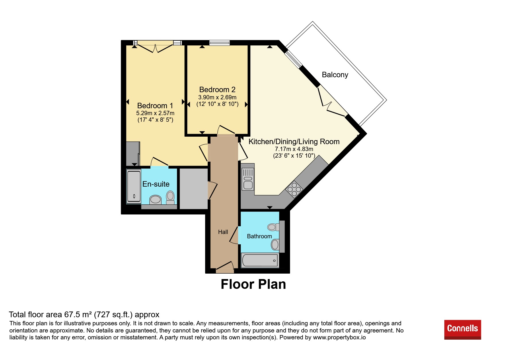 Flat 13, 220, Park Avenue, Bushey floorplan