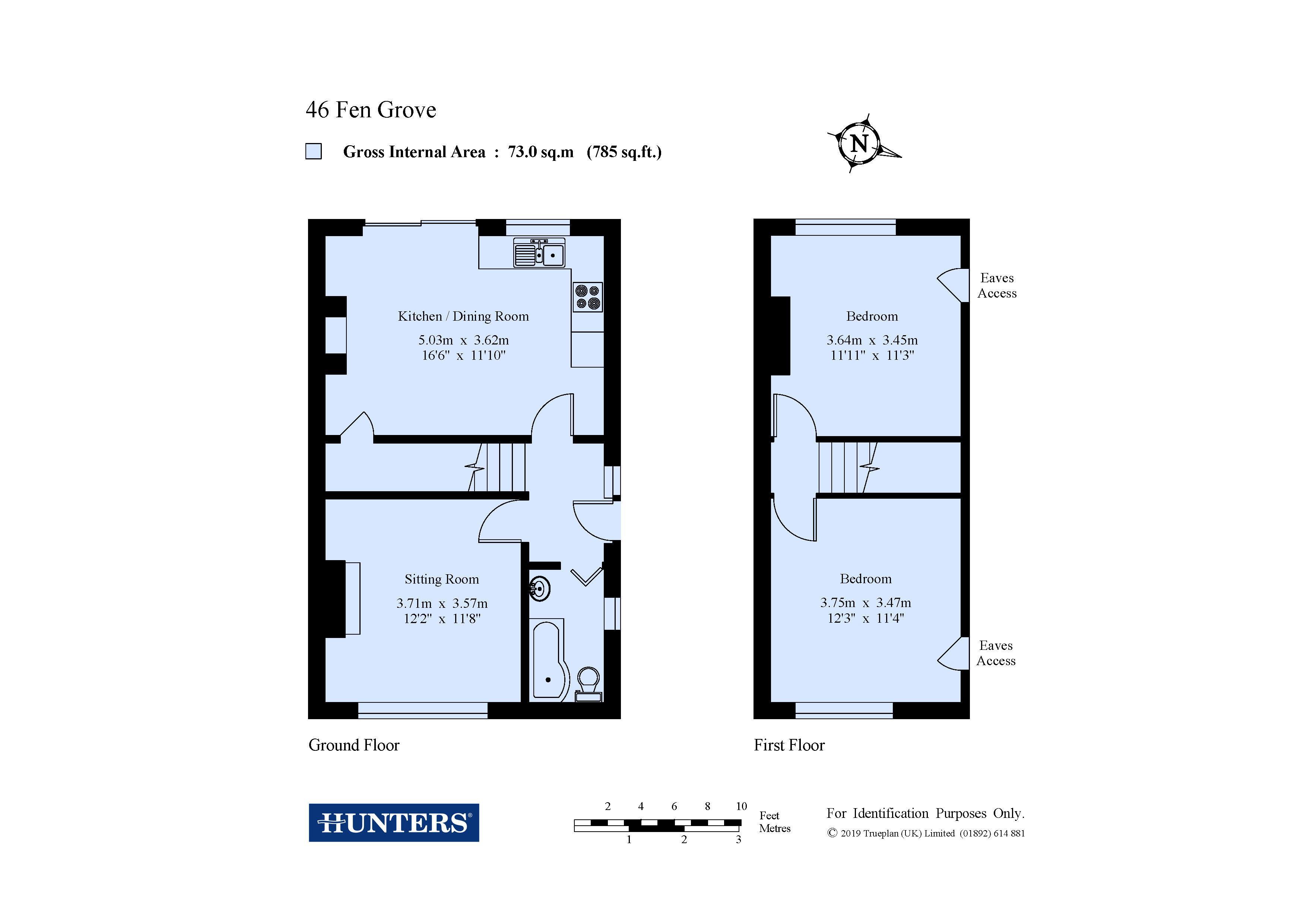 2 Bedrooms Semi-detached house for sale in Fen Grove, Sidcup, Kent DA15