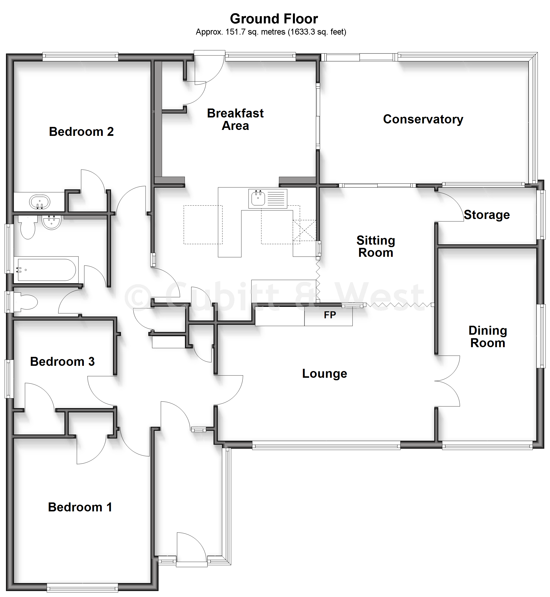Terranora, Horley Row, Horley floorplan
