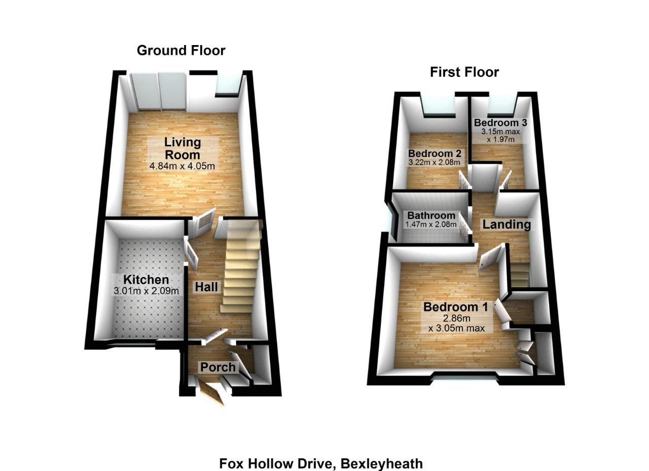 Fox Hollow Drive, Bexleyheath DA7, 3 bedroom terraced house for sale