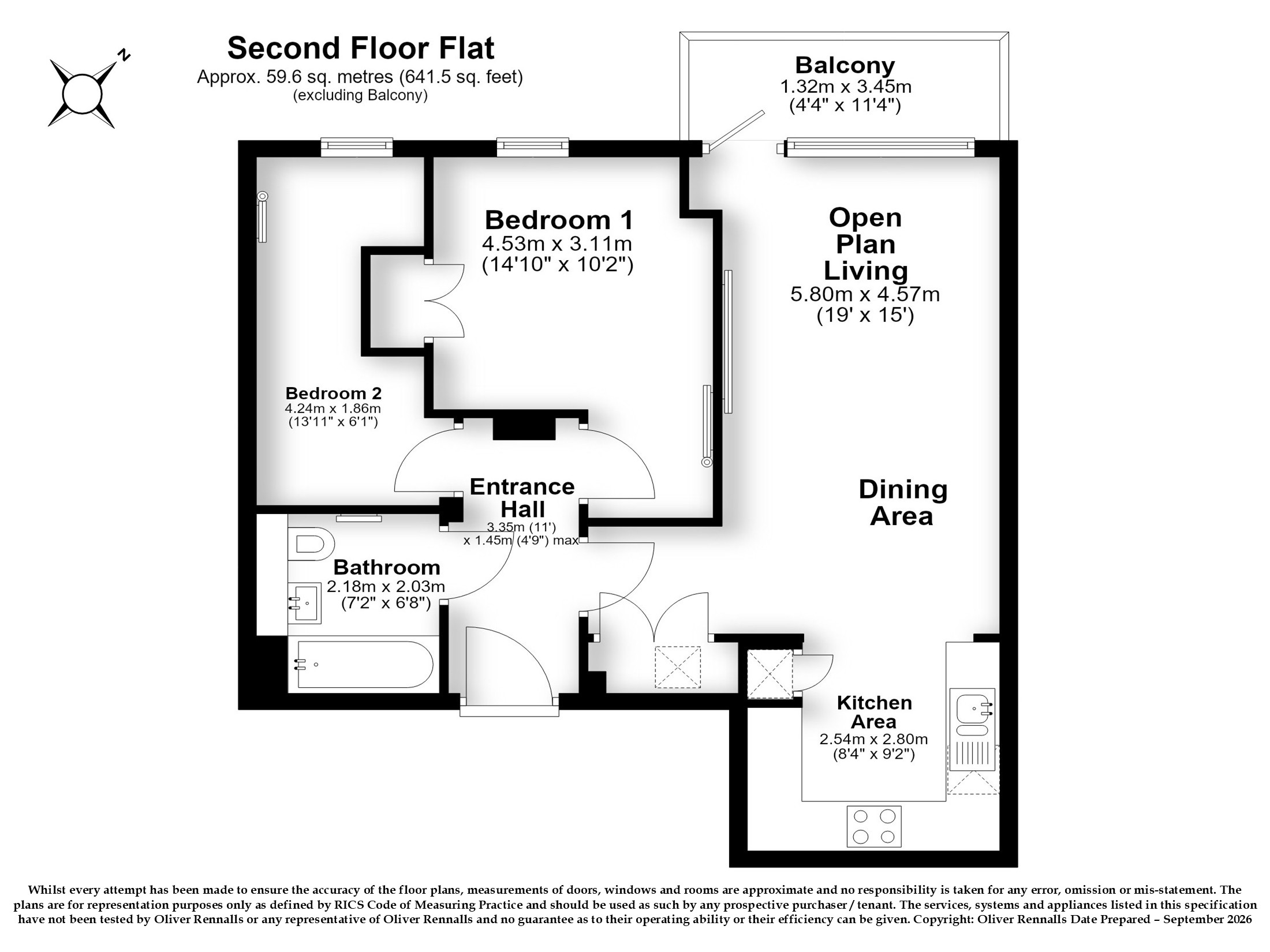 Pilch House - 2 Bedroom, 27 Violet Road, London floorplan