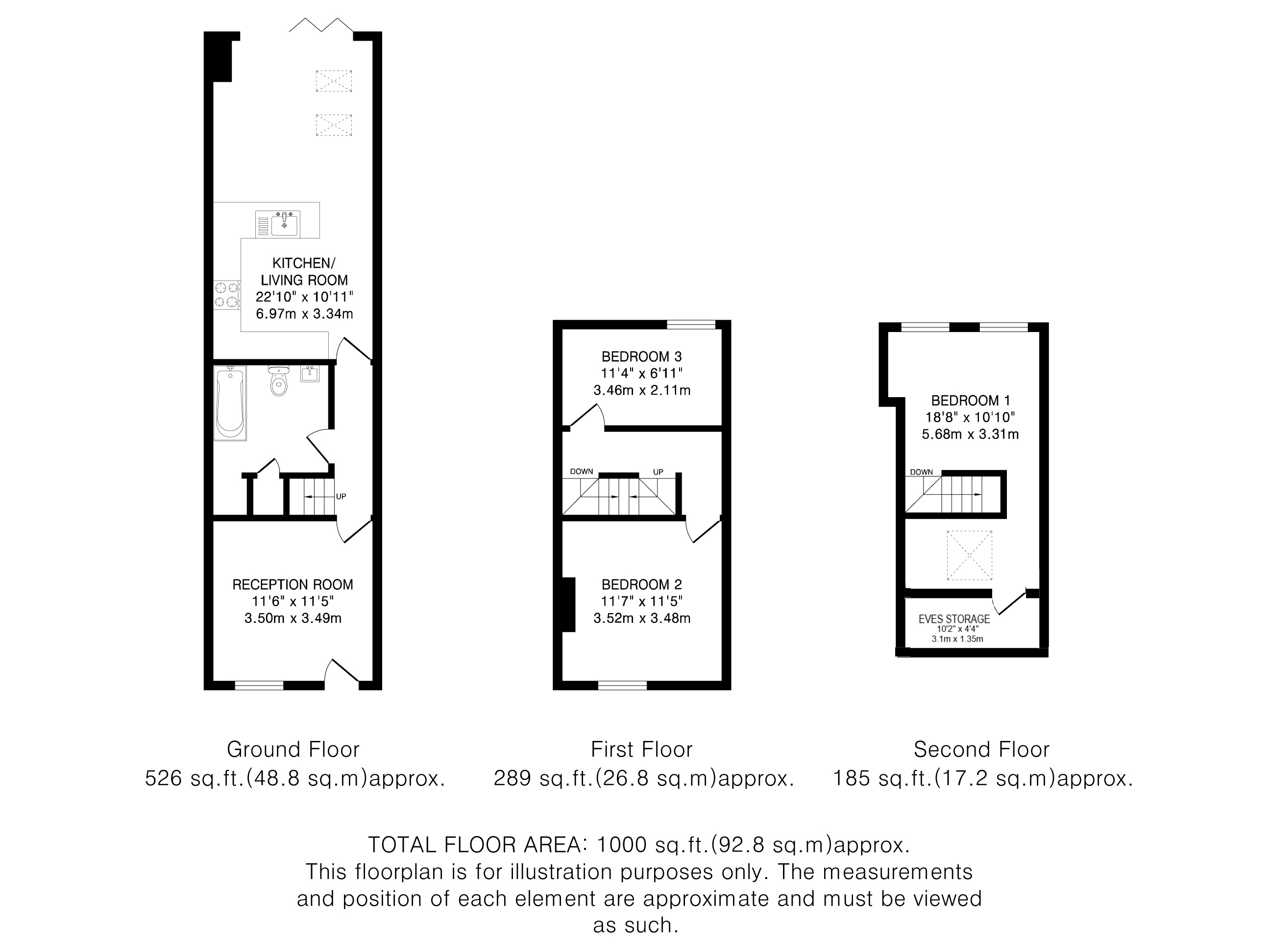25, Chantry Lane, Hatfield floorplan