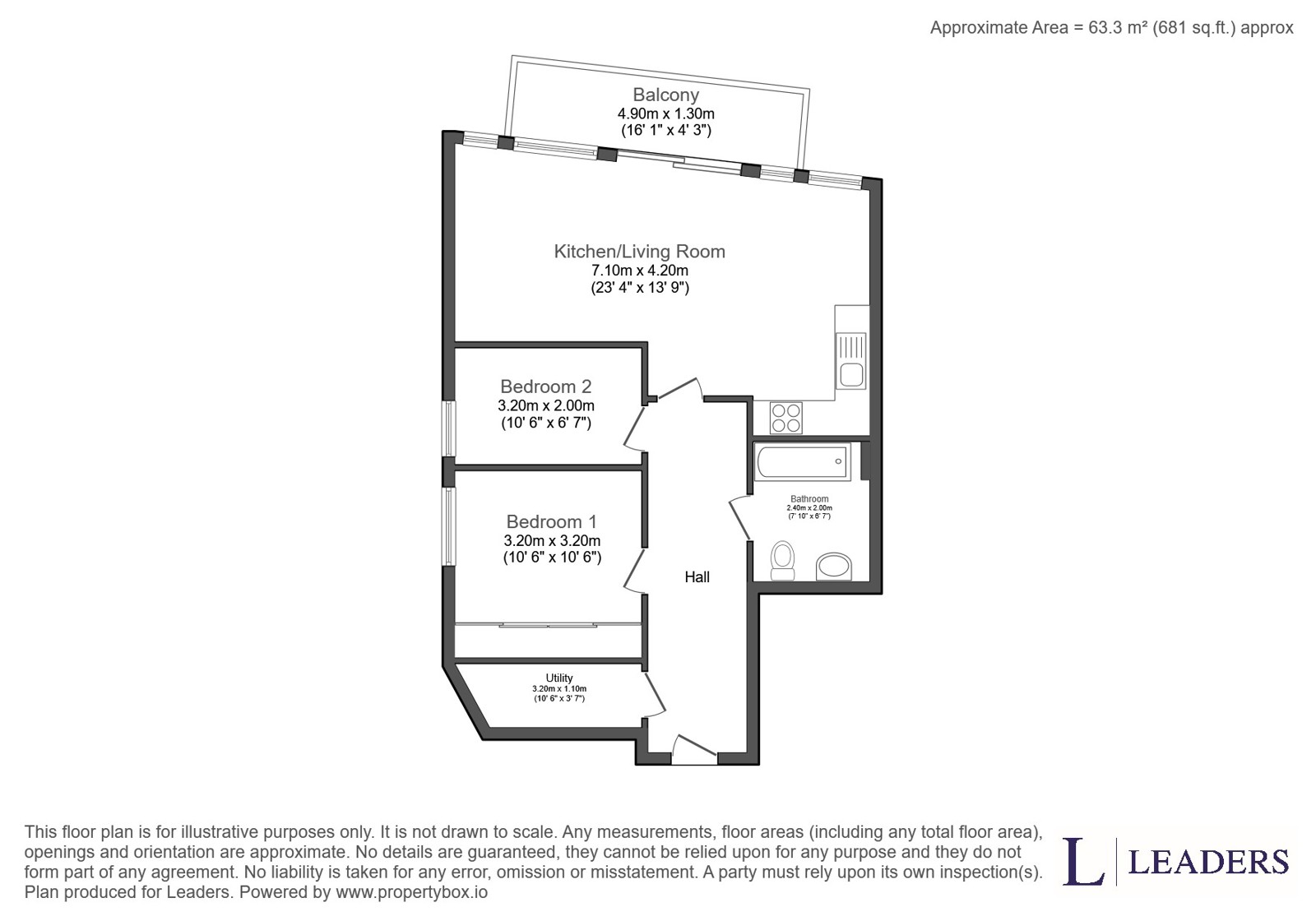 NV Building, 100 The Quays floorplan