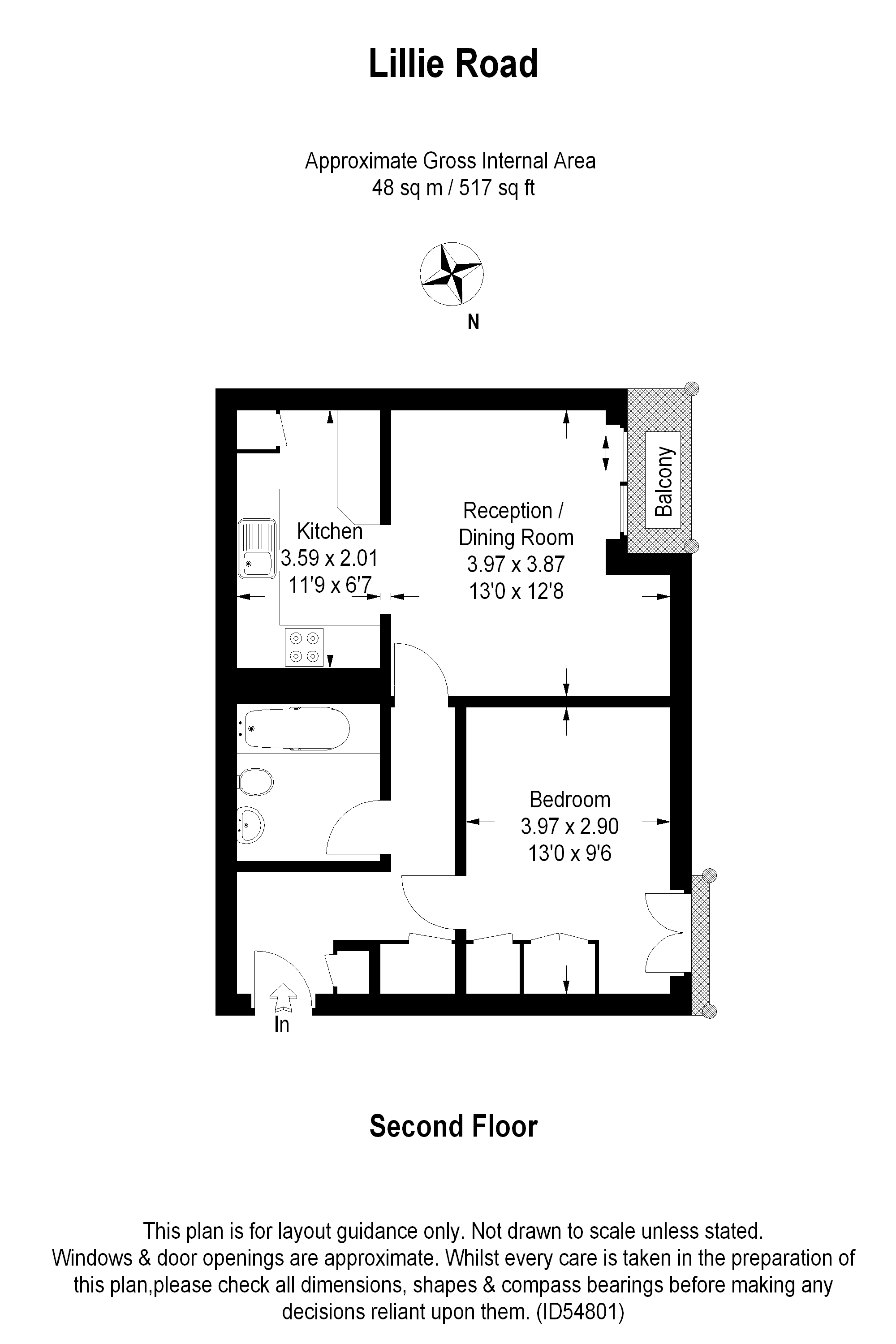 33 Beaufort Court,, 49 Lillie Road, Hammersmith and Fulham floorplan