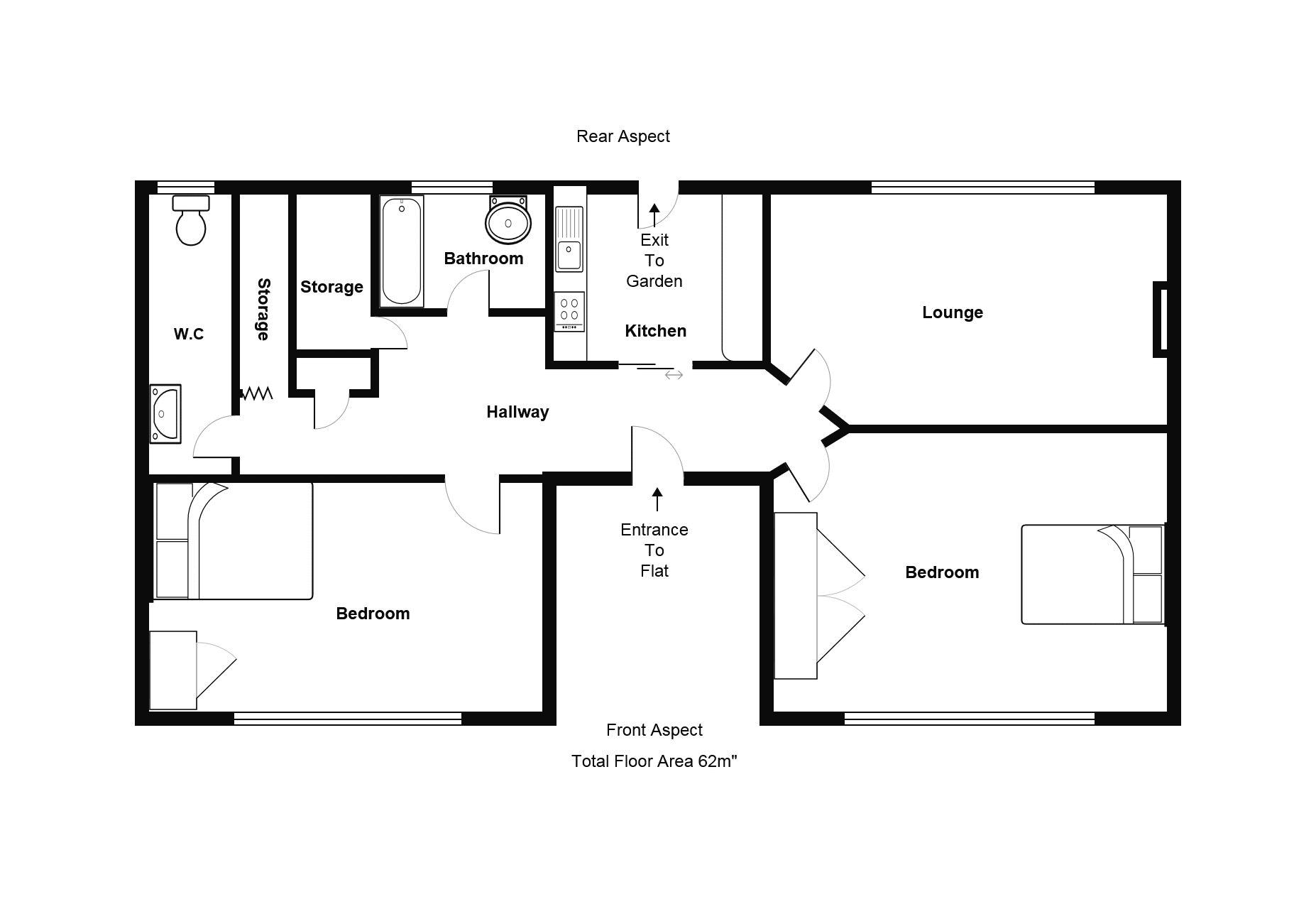 2 Bedrooms Flat to rent in Green Lanes, London N21