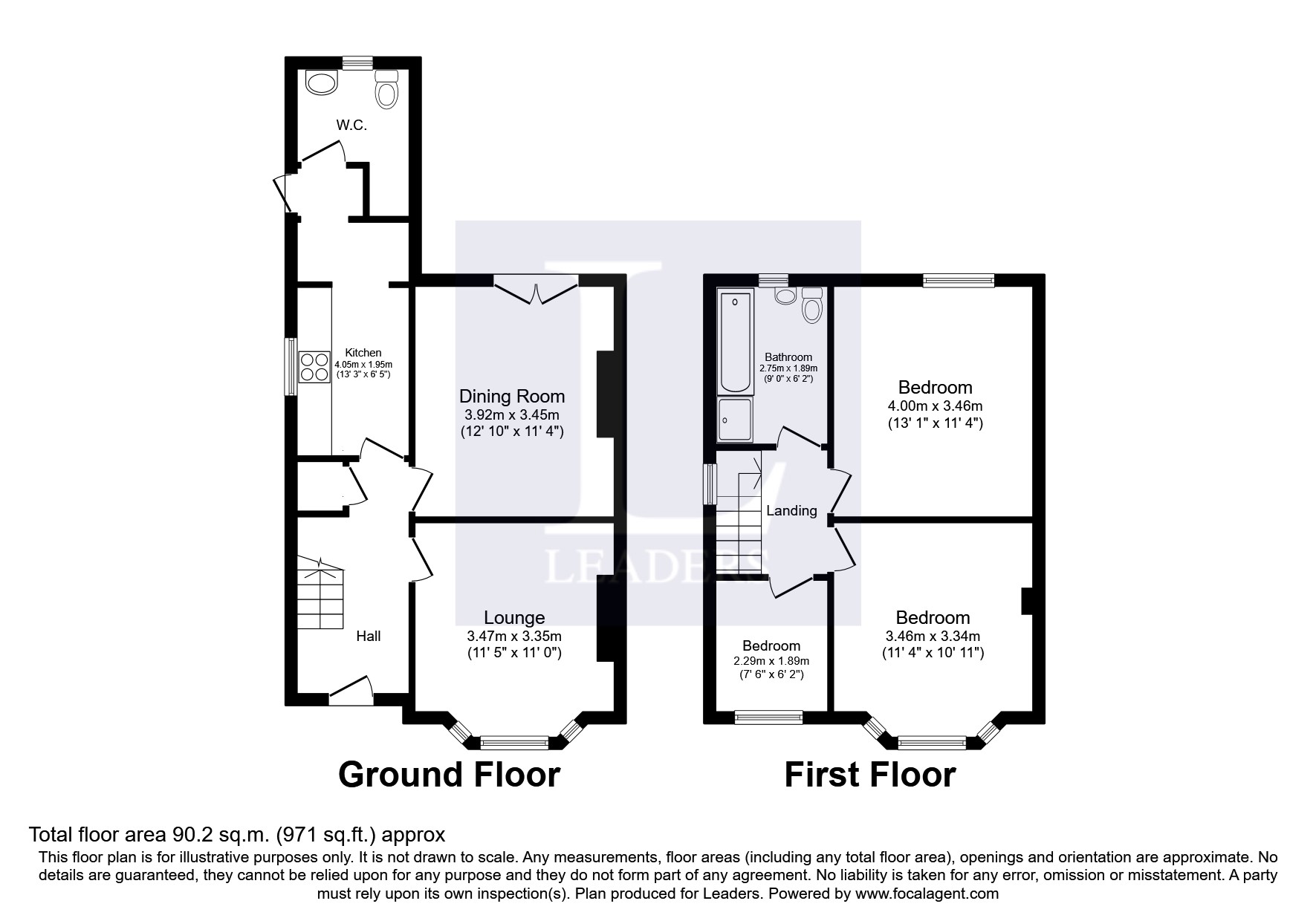 35, Woodstock Road, Worcester floorplan