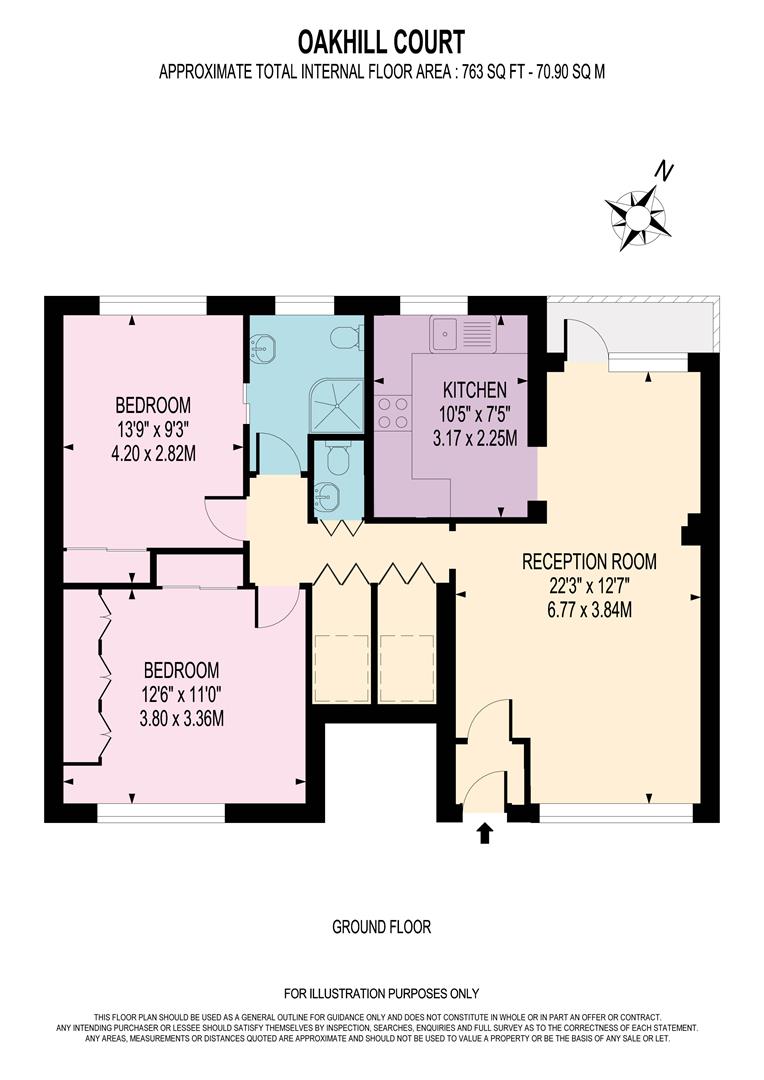 18 Oakhill Court, Edge Hill, London floorplan