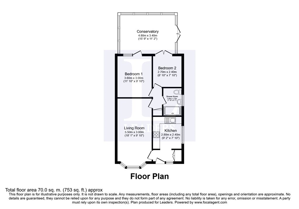 2 bed bungalow for sale in Newland Road, Droitwich, Worcestershire WR9