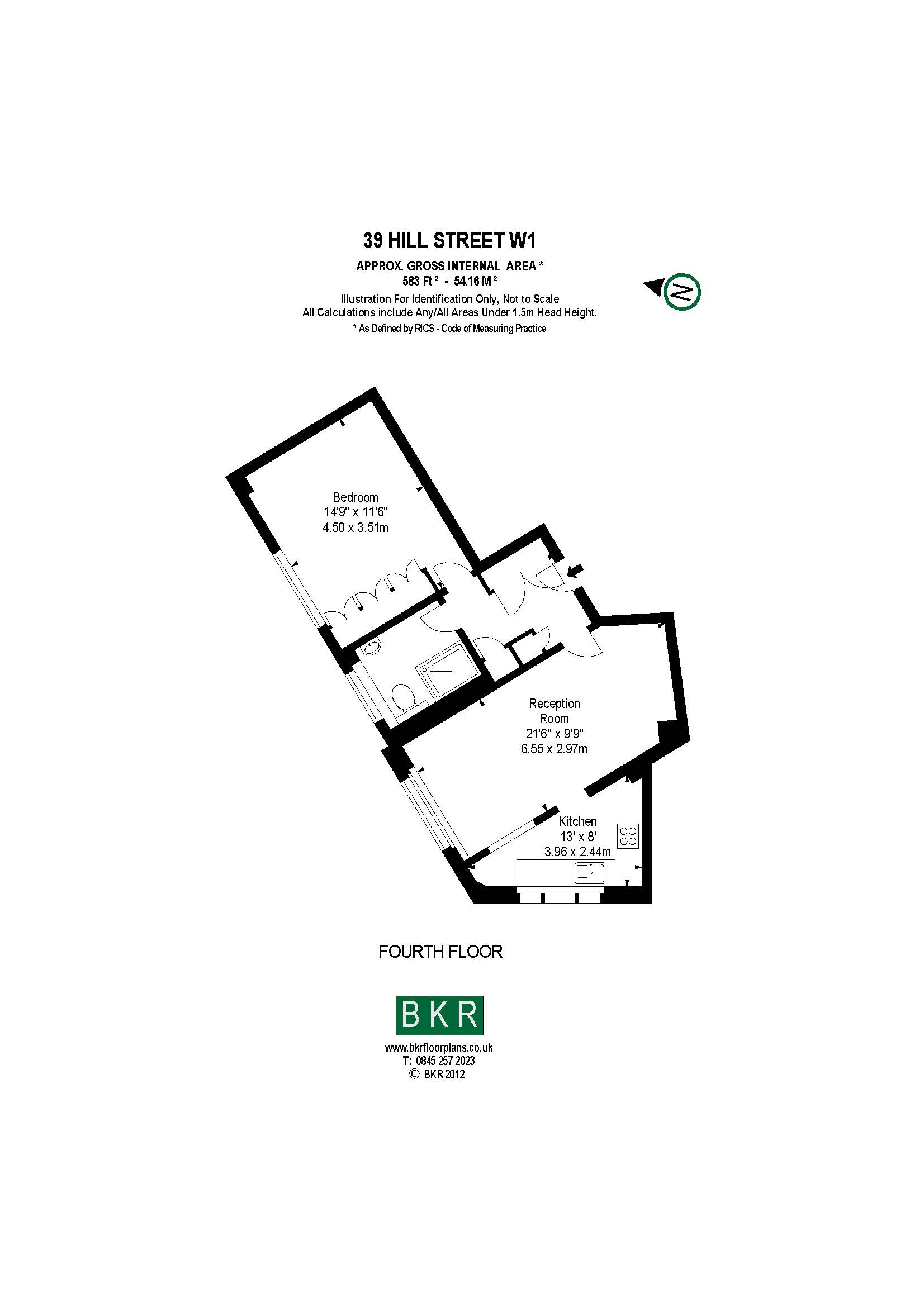 1 Bedrooms Flat to rent in Hill Street, London W1J